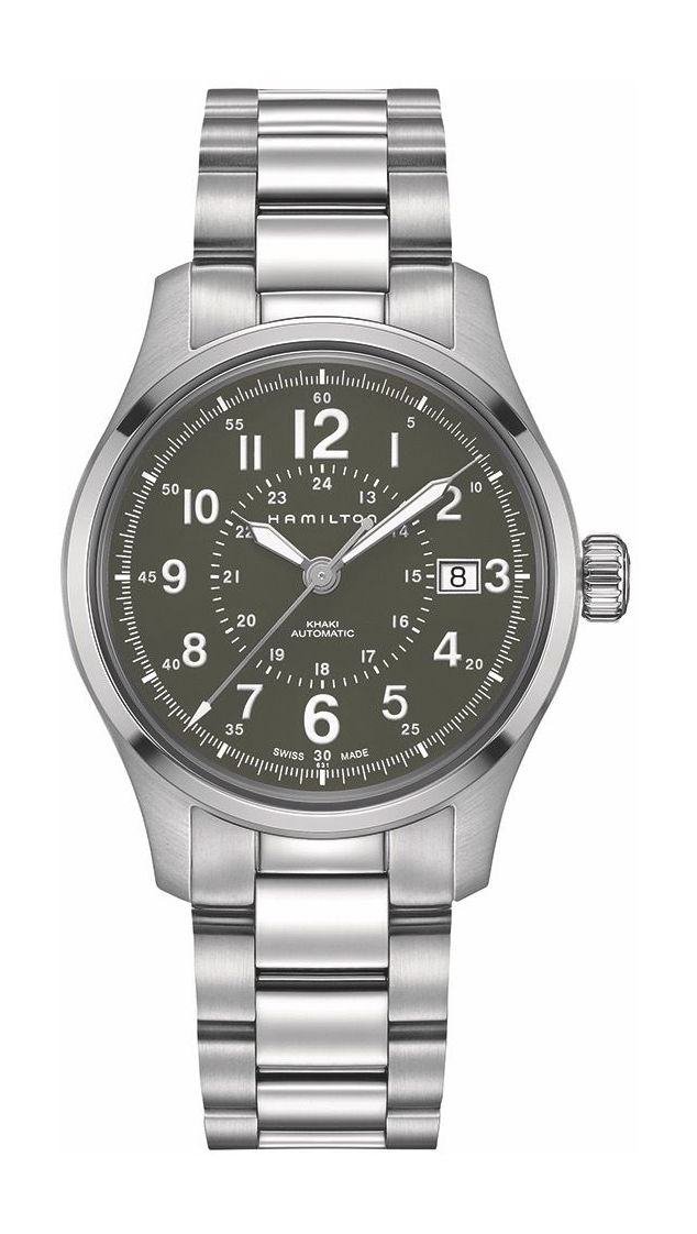 Hamilton Khaki Field Auto 40mm luxury timepiece - detailed view