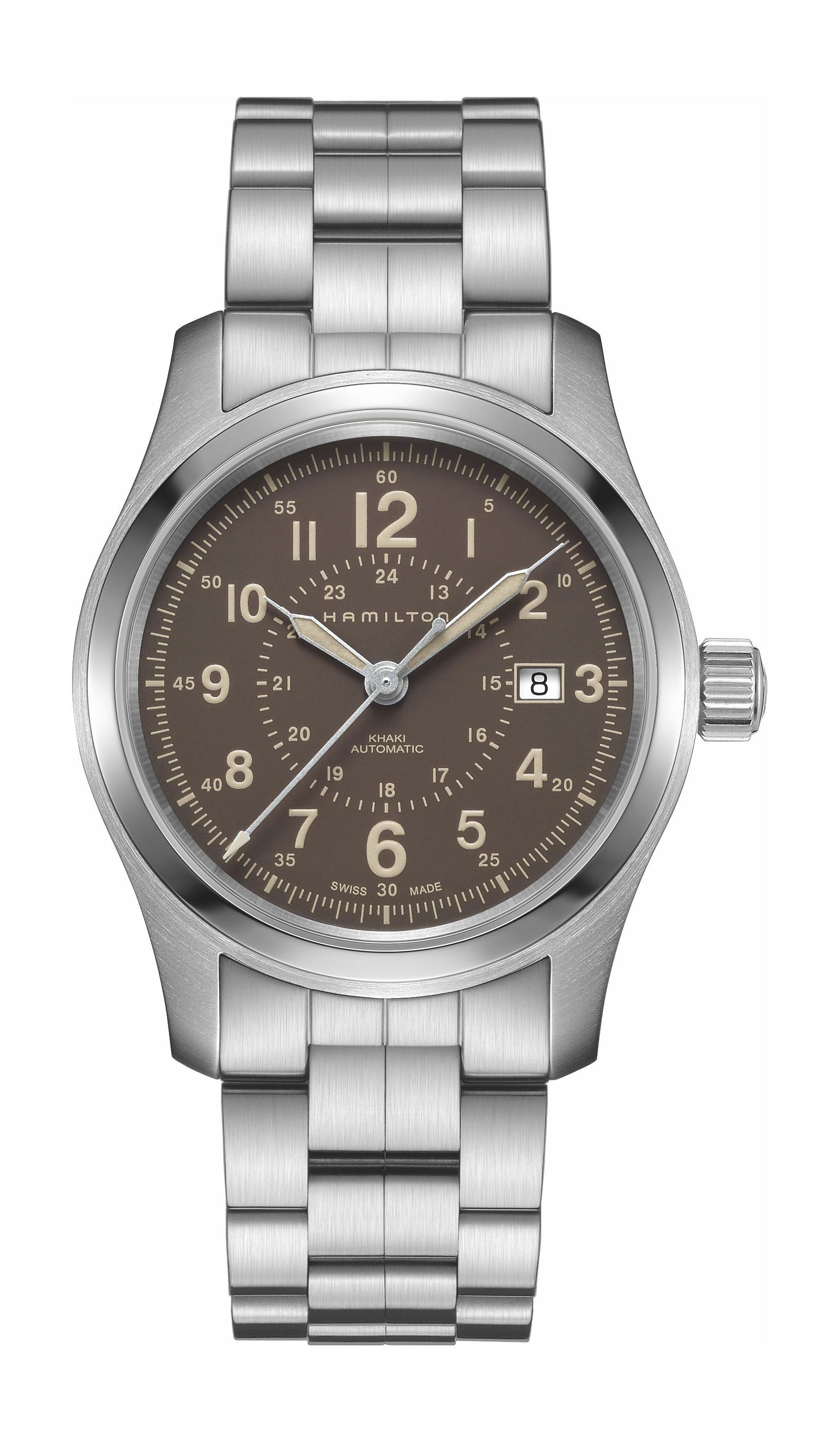 Hamilton Khaki Field Auto 42 mm luxury timepiece - detailed view
