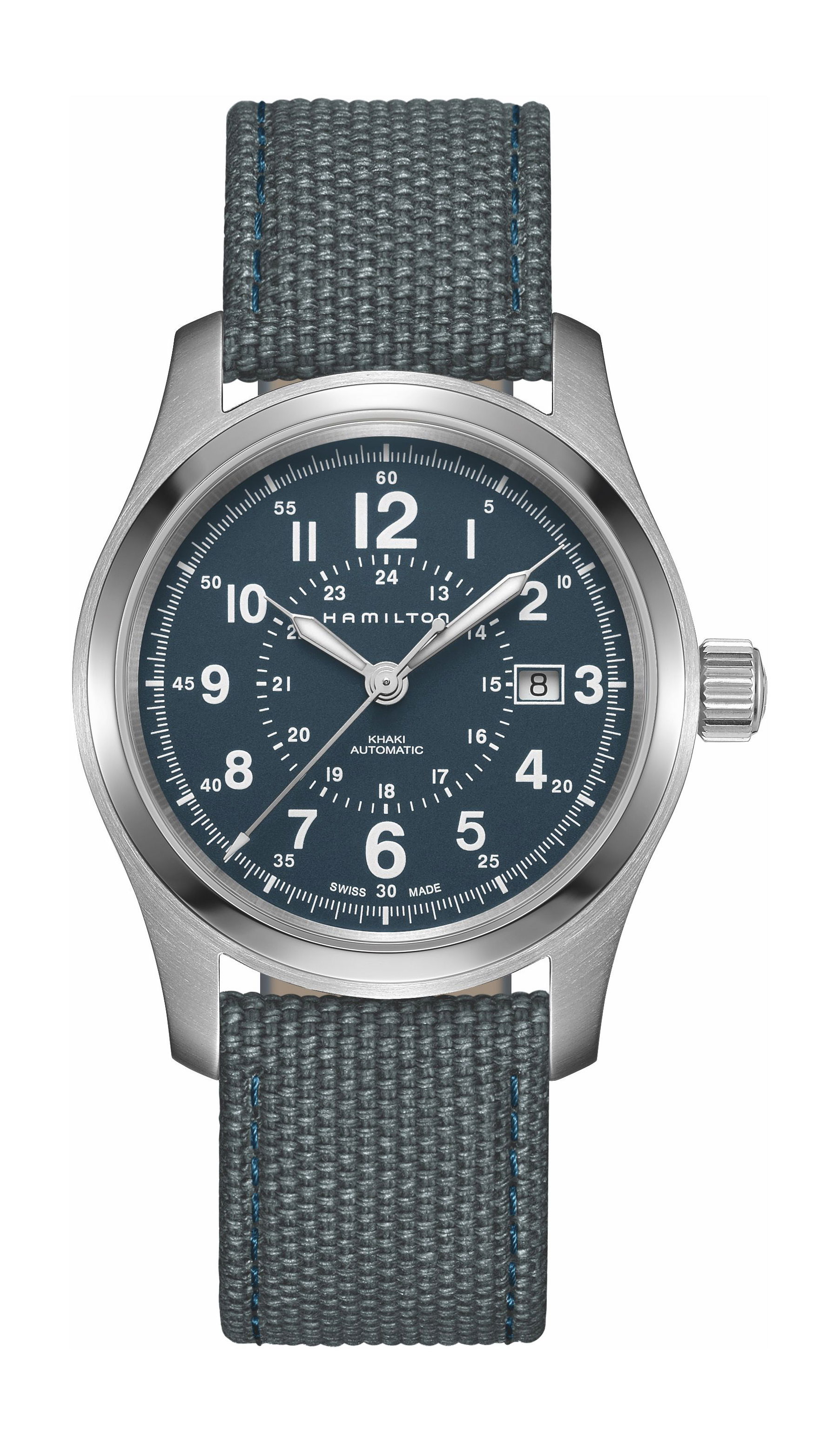 Hamilton Khaki Field Auto 42 mm luxury timepiece - detailed view