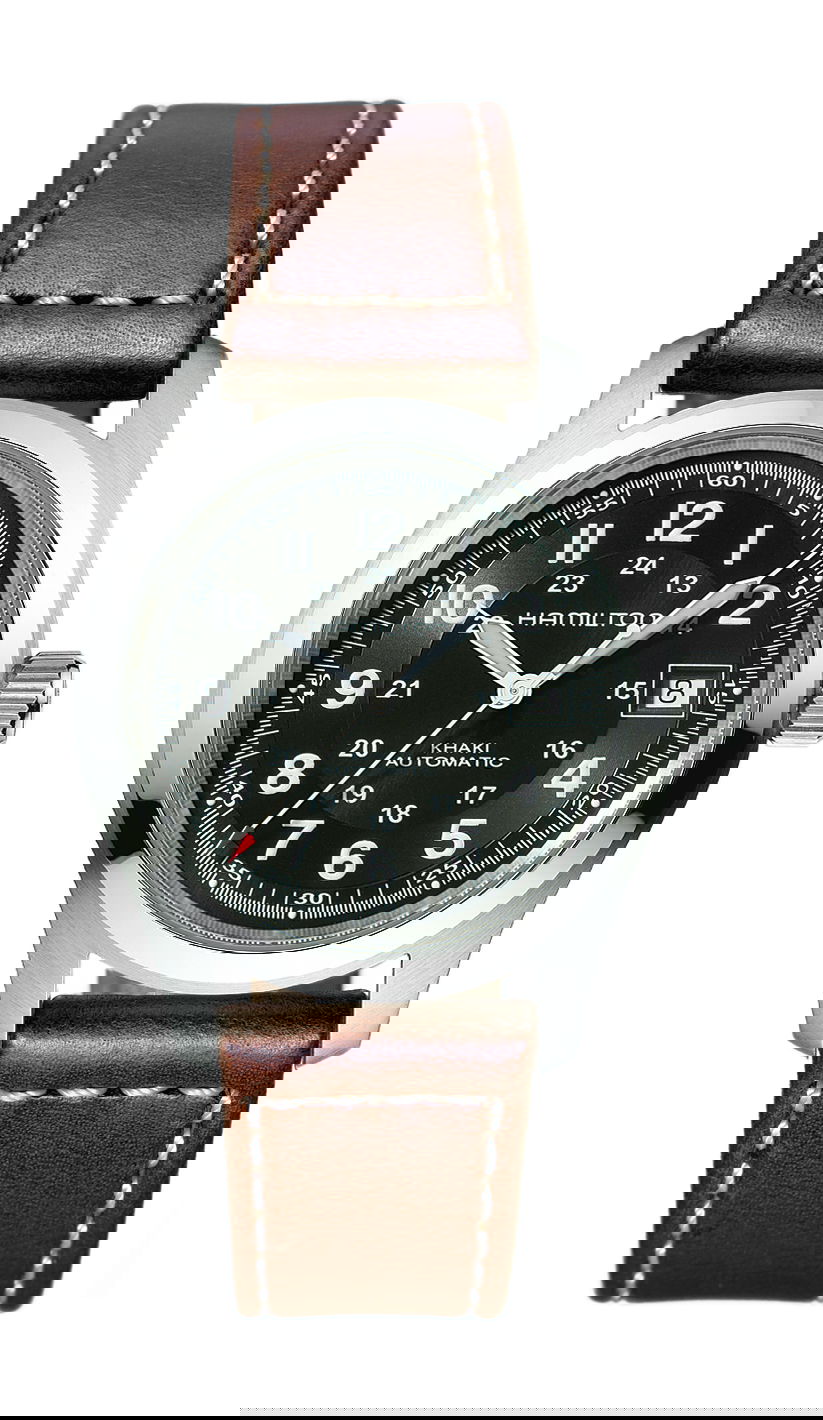 Hamilton Khaki Field Auto luxury timepiece - detailed view