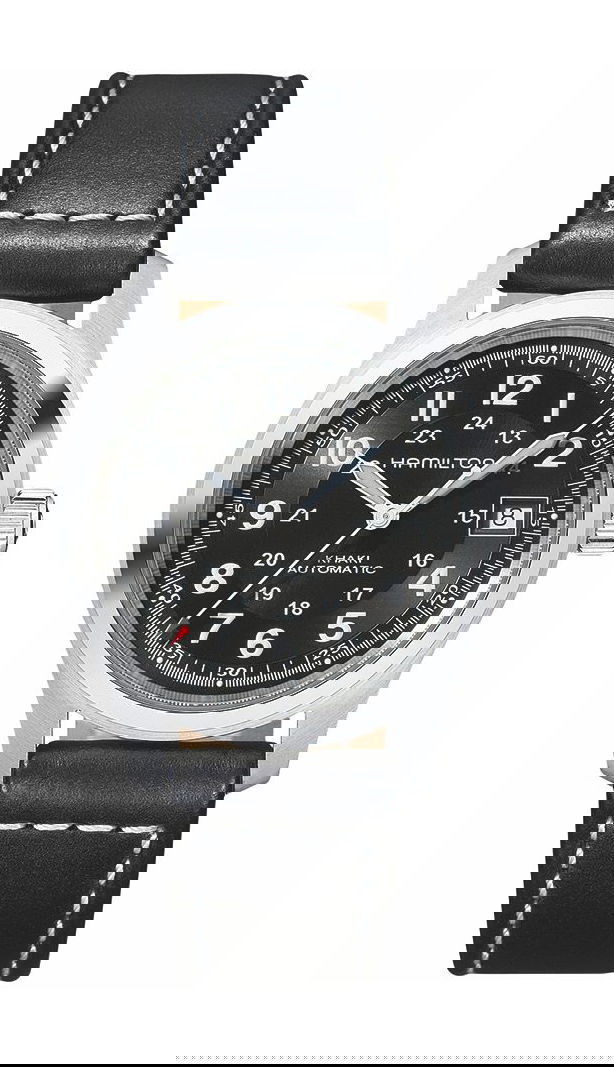Hamilton Khaki Field Auto luxury timepiece - detailed view