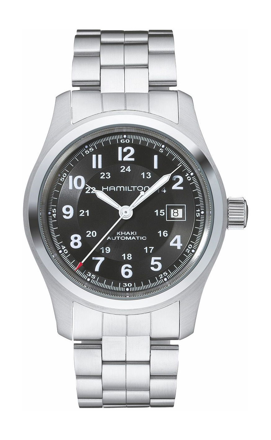 Hamilton Khaki Field Auto luxury timepiece - detailed view