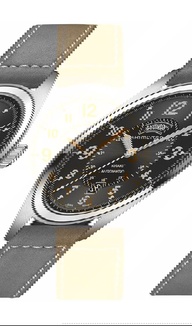 Hamilton Khaki Field Day Date Auto luxury timepiece - detailed view