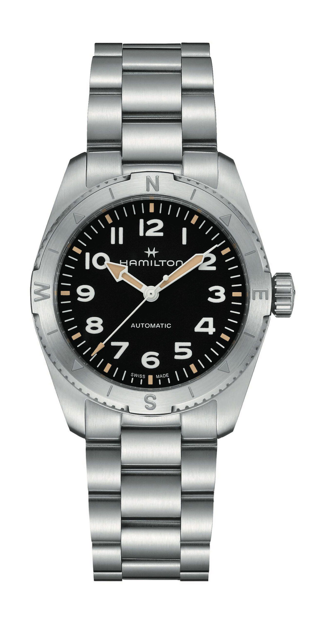 Hamilton Khaki Field Expedition 37 luxury timepiece - detailed view
