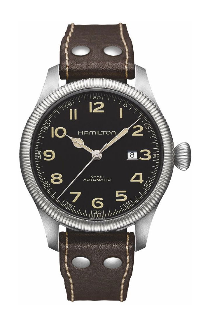 Hamilton Khaki Field Khaki Pioneer Automatique 45 mm luxury timepiece - detailed view