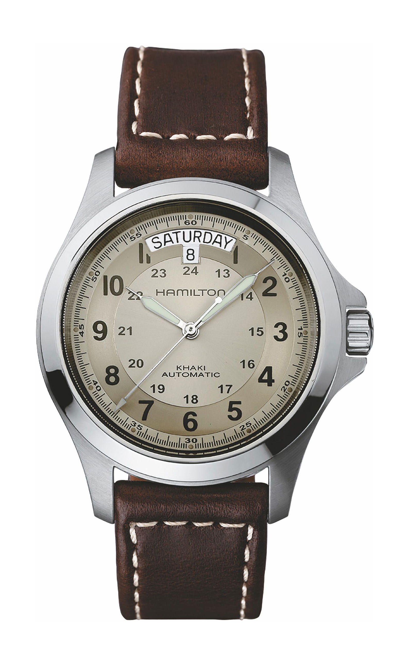 Hamilton Khaki Field King Automatique luxury timepiece - detailed view
