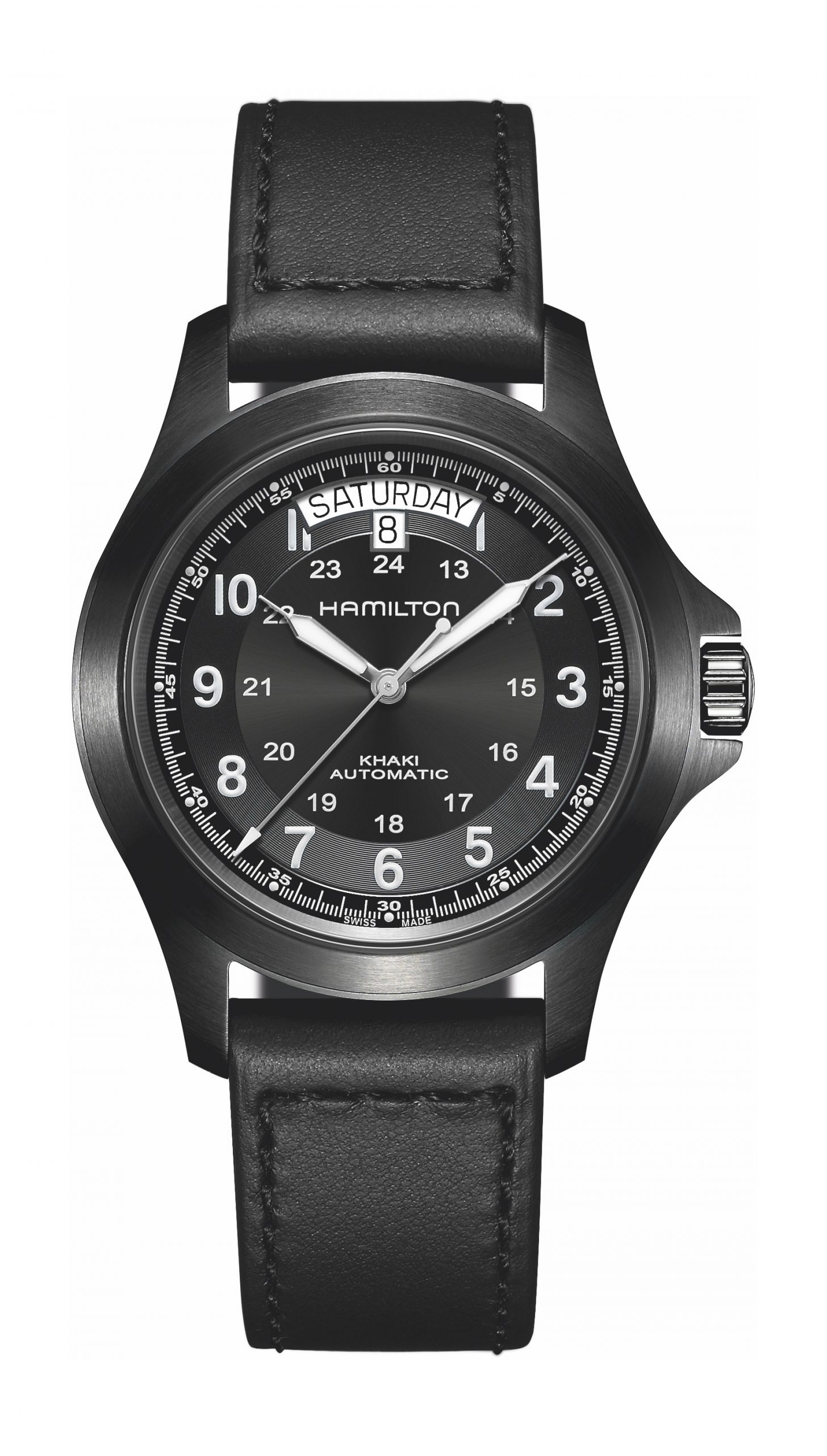 Hamilton Khaki Field King luxury timepiece - detailed view