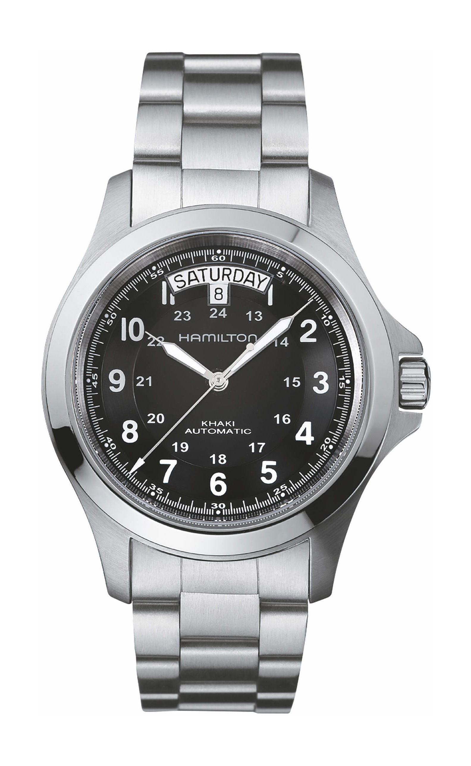 Hamilton Khaki Field King Quartz luxury timepiece - detailed view