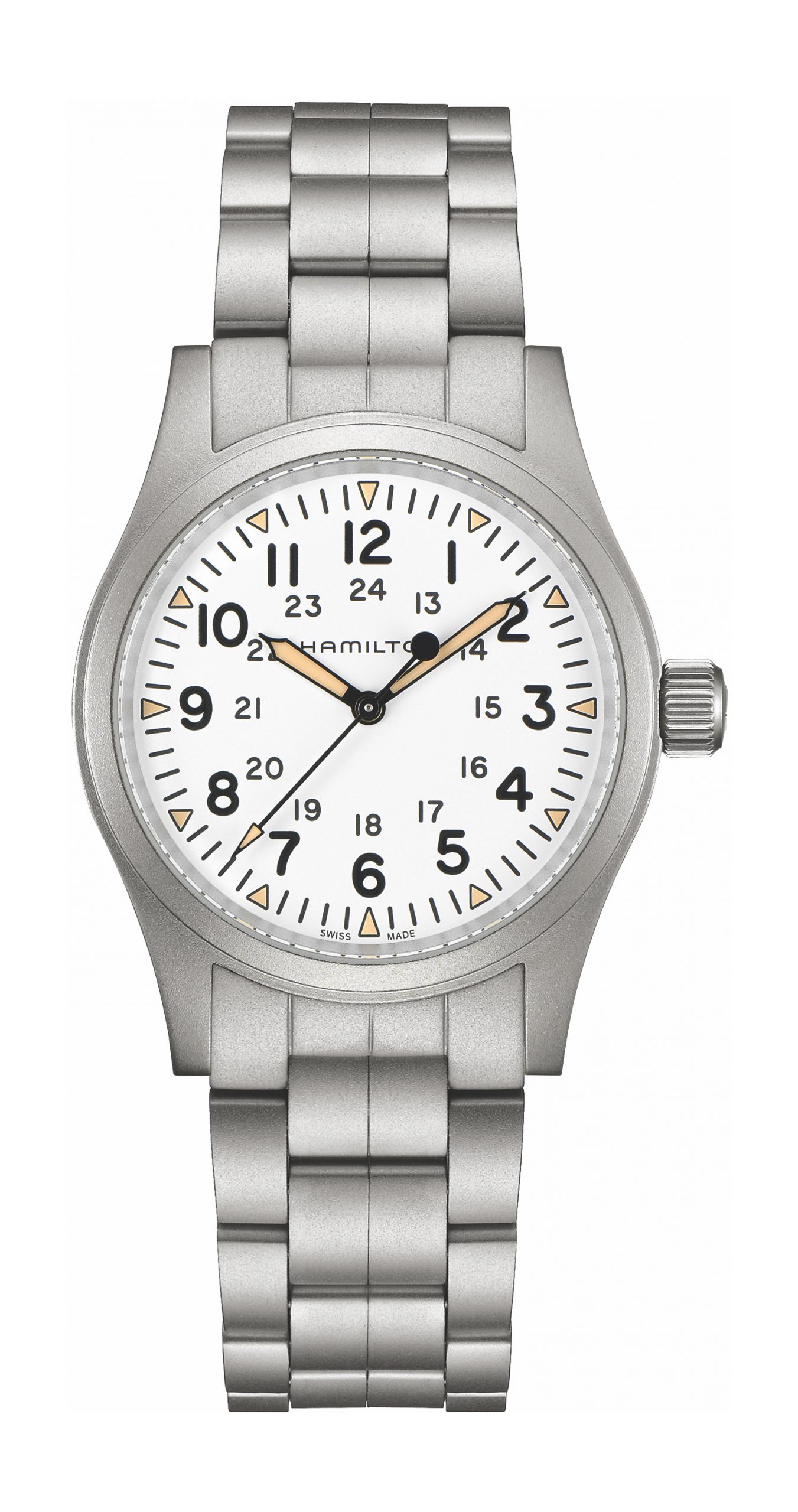 Hamilton Khaki Field Mechanical luxury timepiece - detailed view