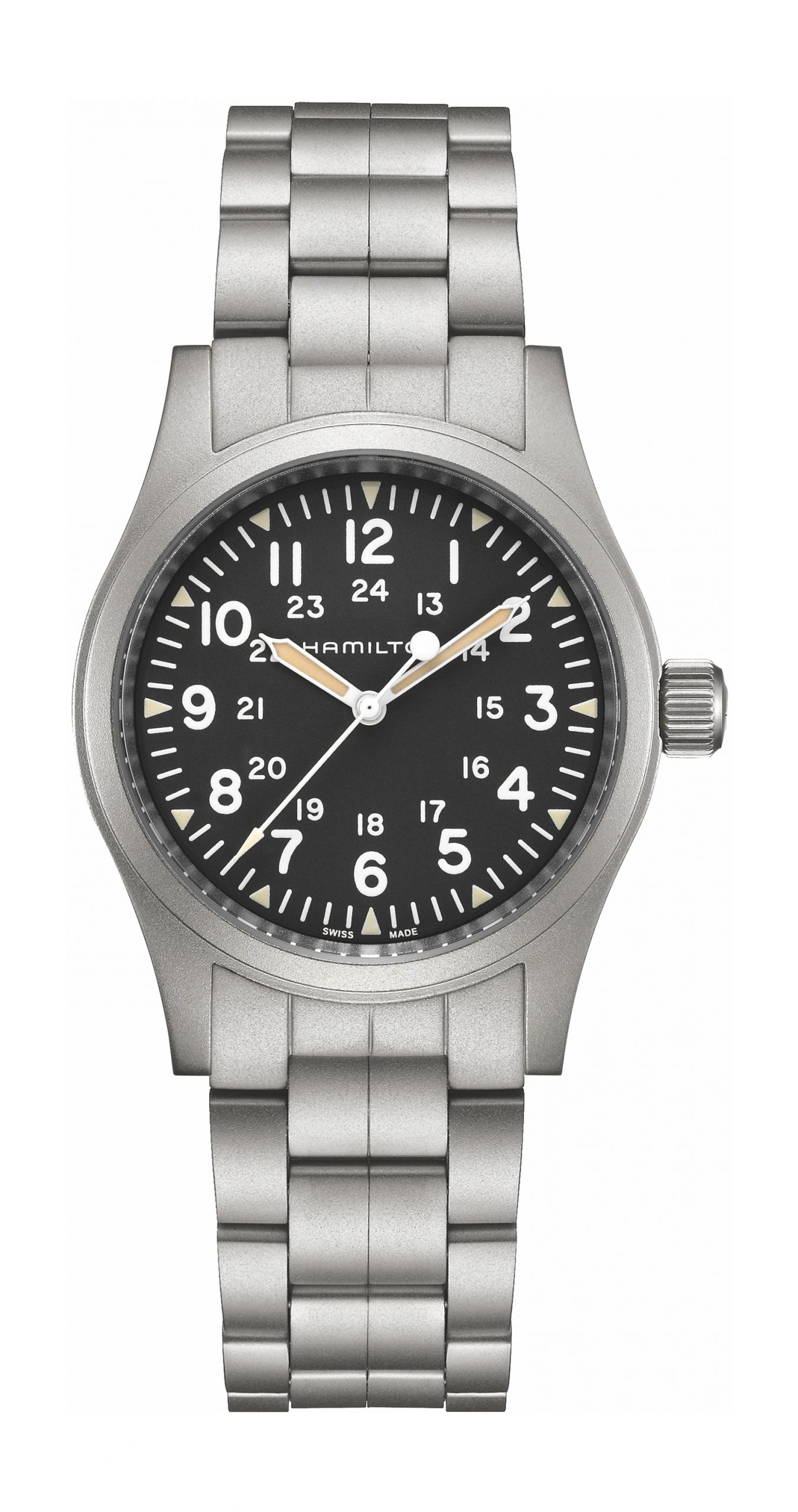 Hamilton Khaki Field Mechanical luxury timepiece - detailed view