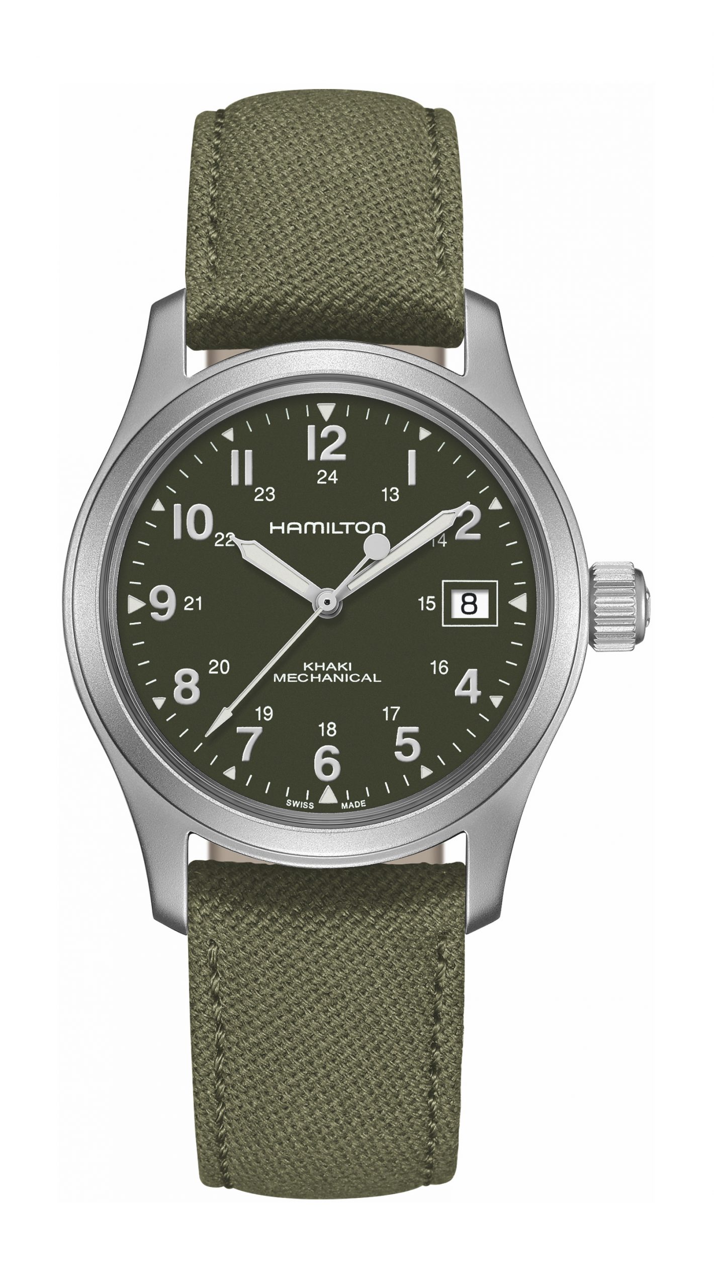 Hamilton Khaki Field Mechanical luxury timepiece - detailed view