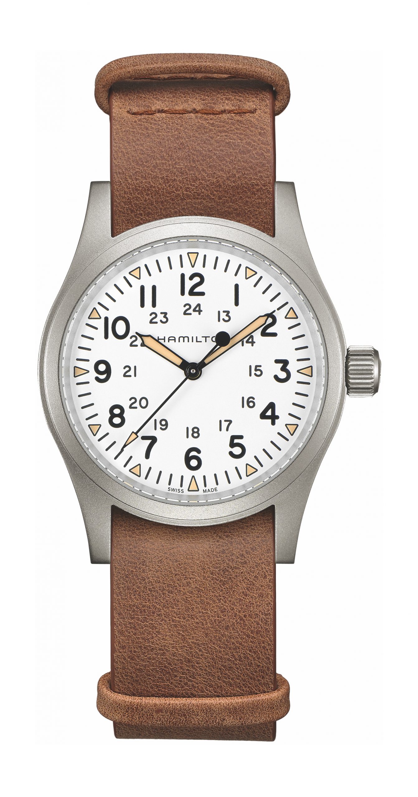 Hamilton Khaki Field Mechanical luxury timepiece - detailed view
