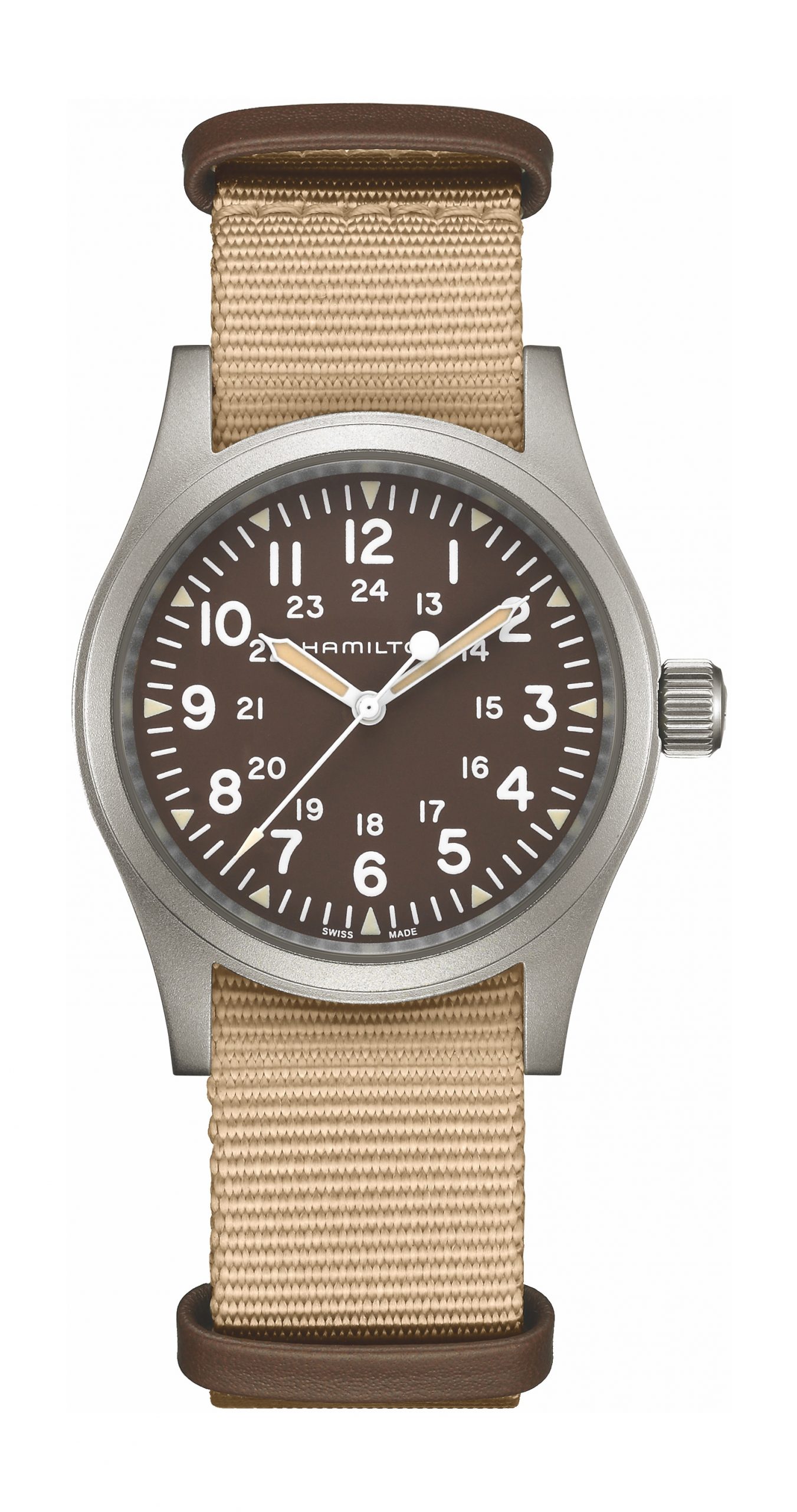 Hamilton Khaki Field Mechanical luxury timepiece - detailed view