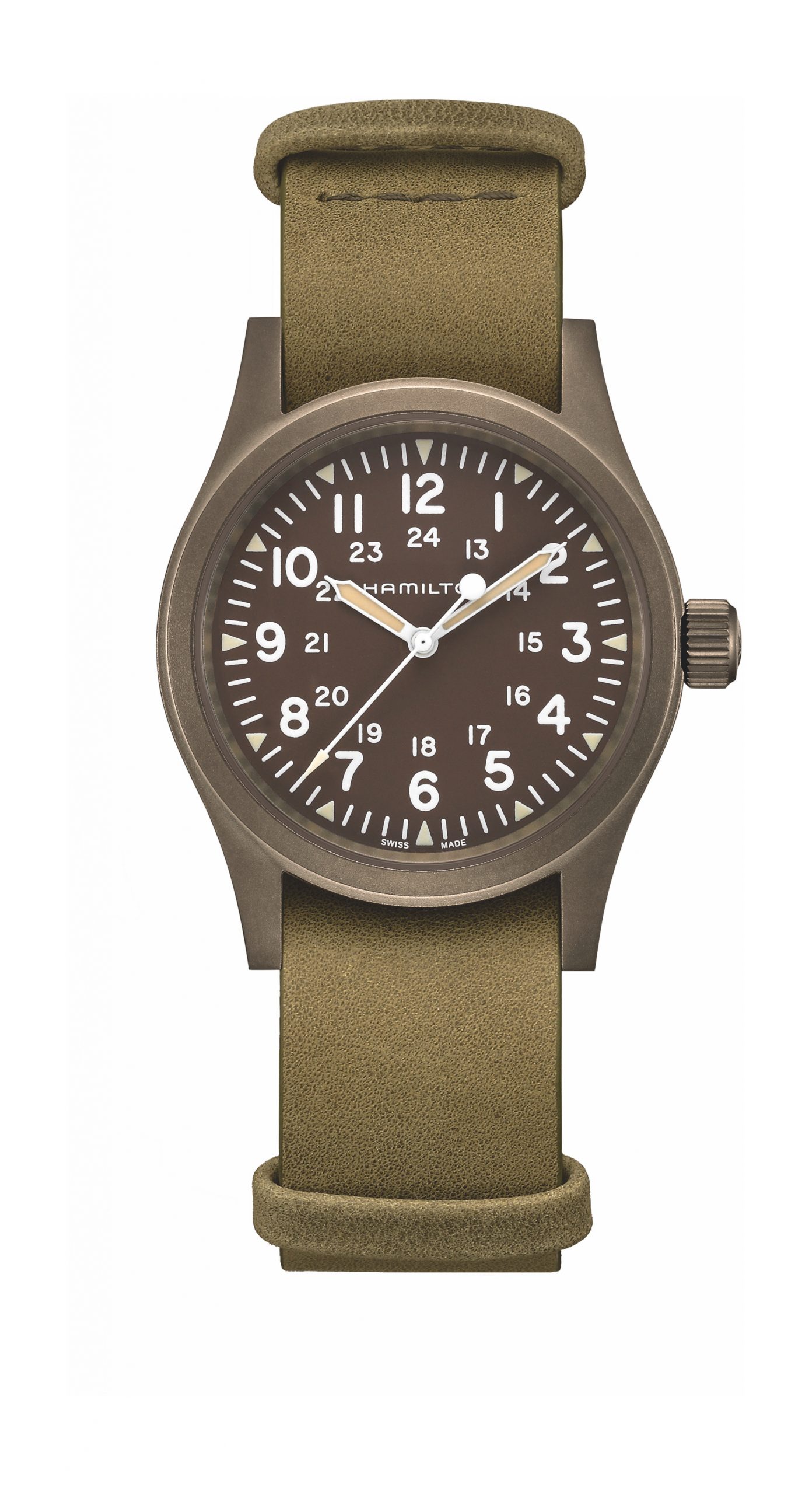 Hamilton Khaki Field Mechanical luxury timepiece - detailed view