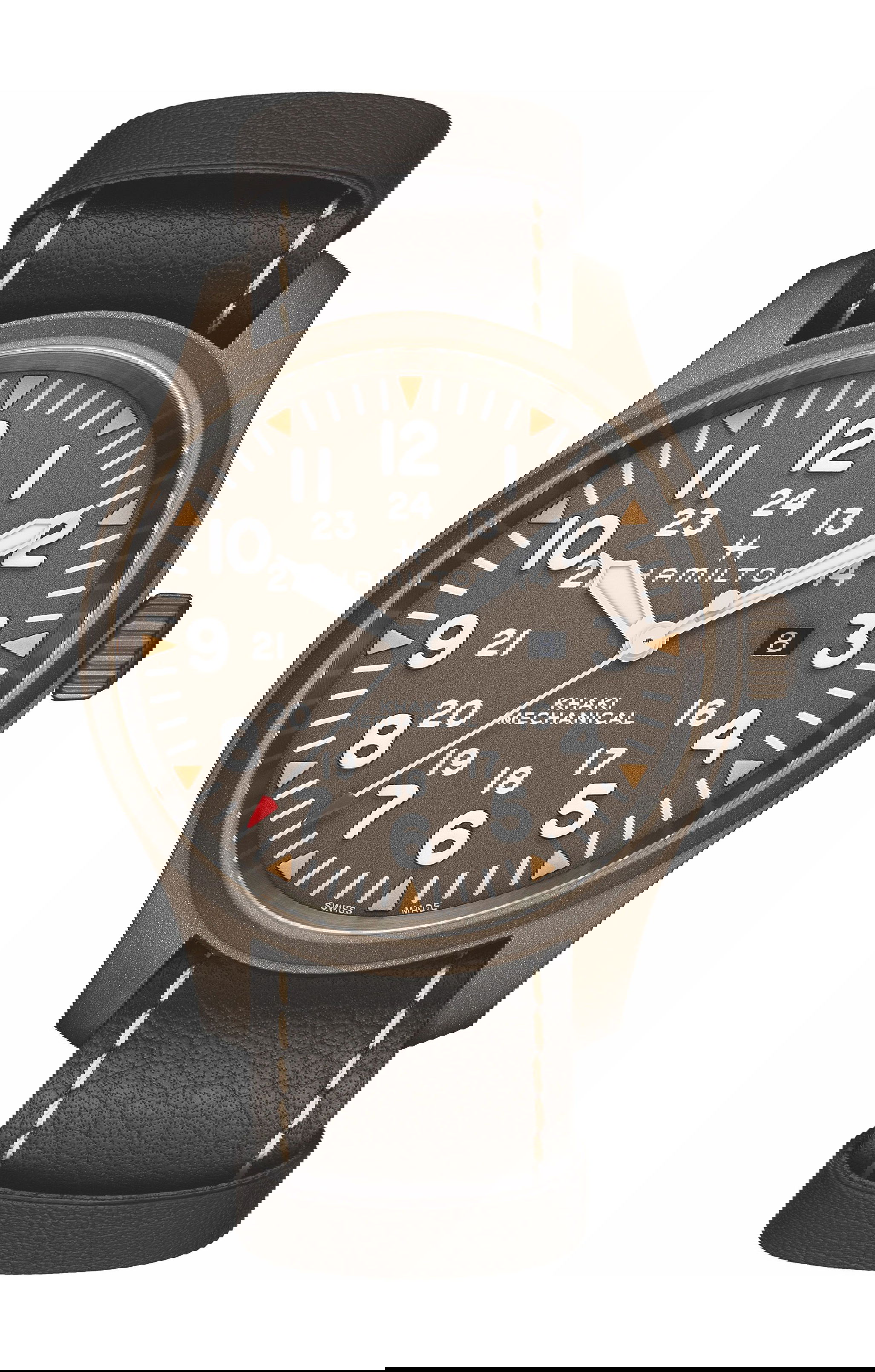 Hamilton Khaki Field Mechanical luxury timepiece - detailed view