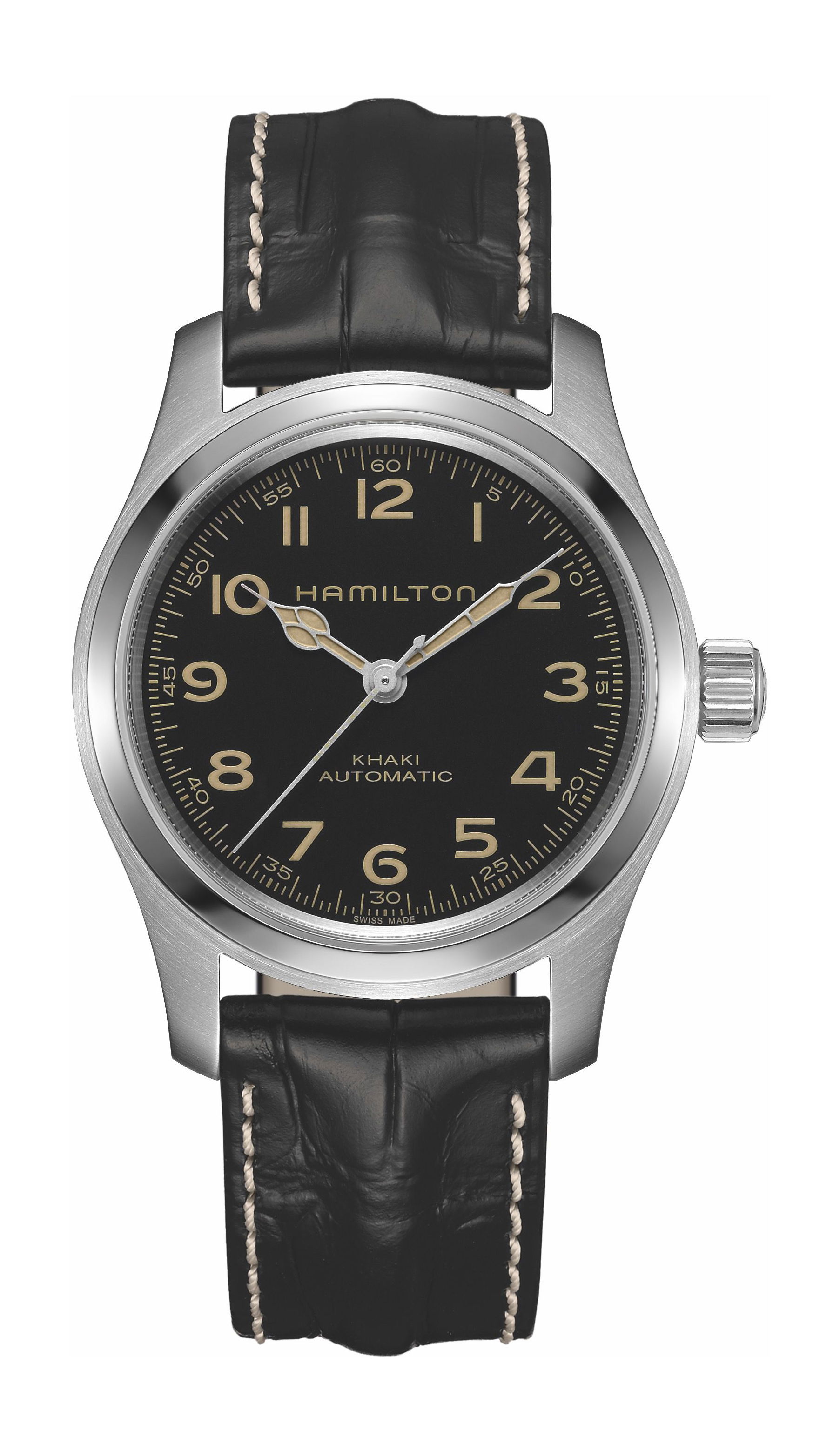 Hamilton Khaki Field Murph Auto luxury timepiece - detailed view