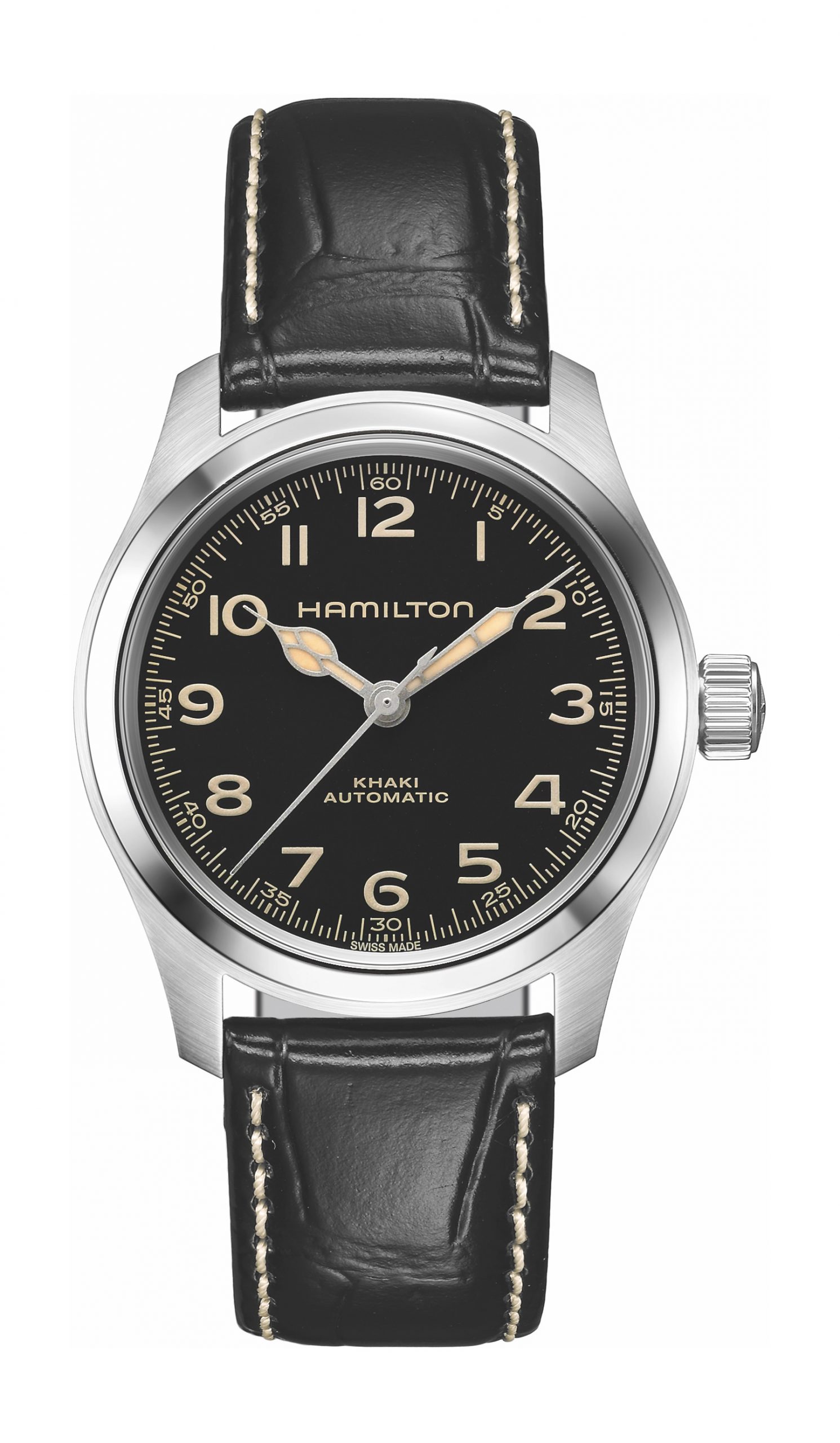 Hamilton Khaki Field Murph luxury timepiece - detailed view