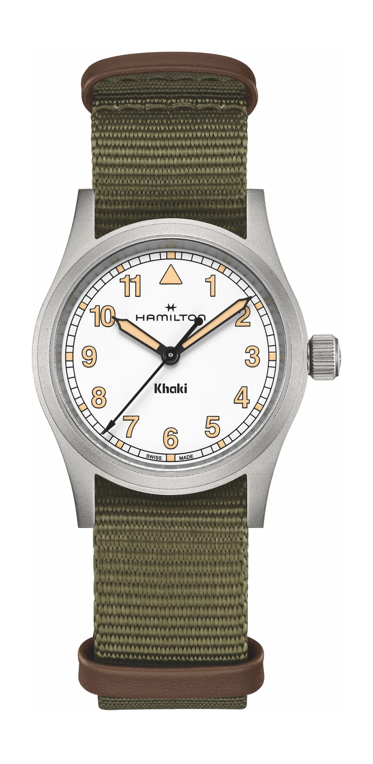 Hamilton Khaki Field Quartz 33 luxury timepiece - detailed view