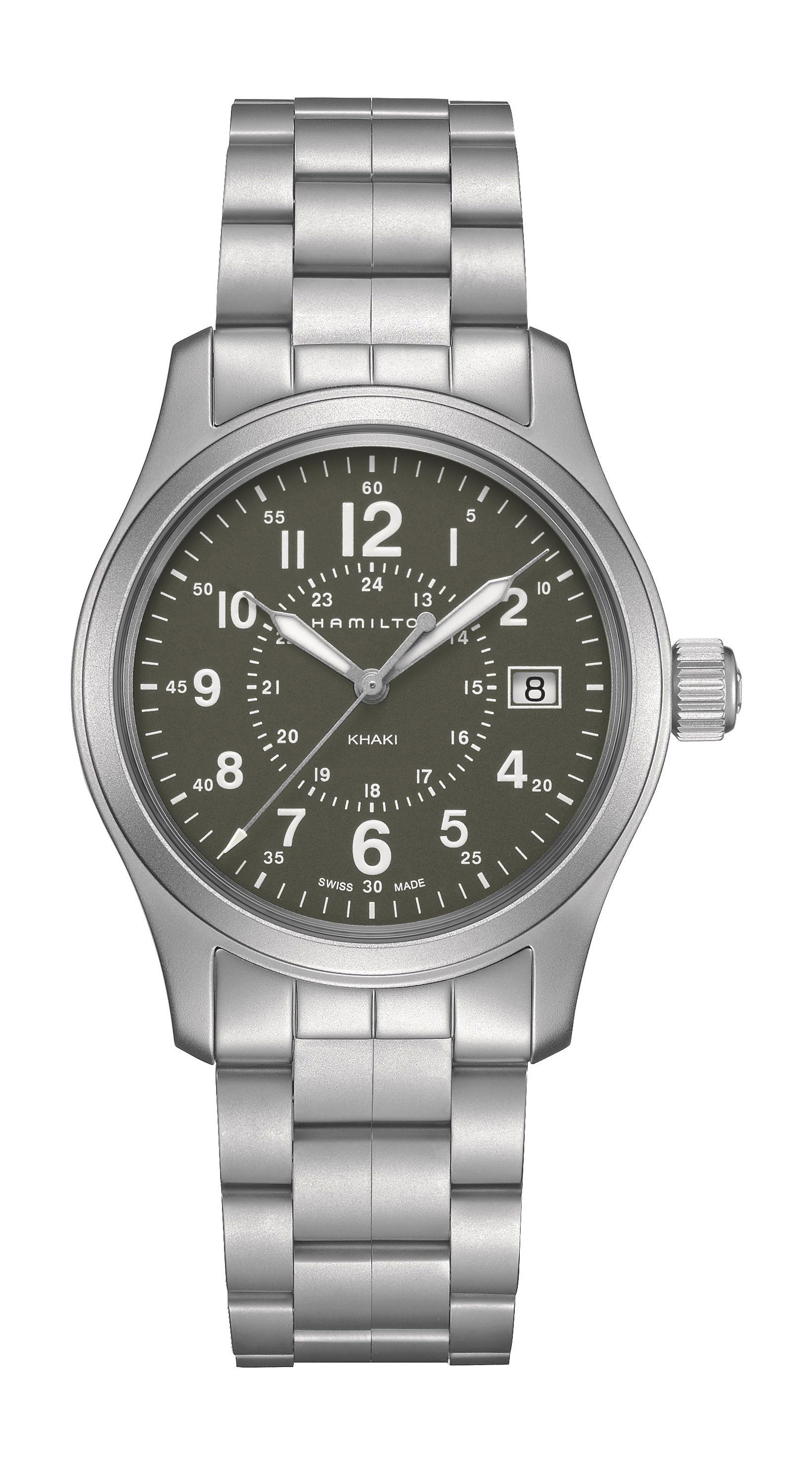 Hamilton Khaki Field Quartz 38mm luxury timepiece - detailed view