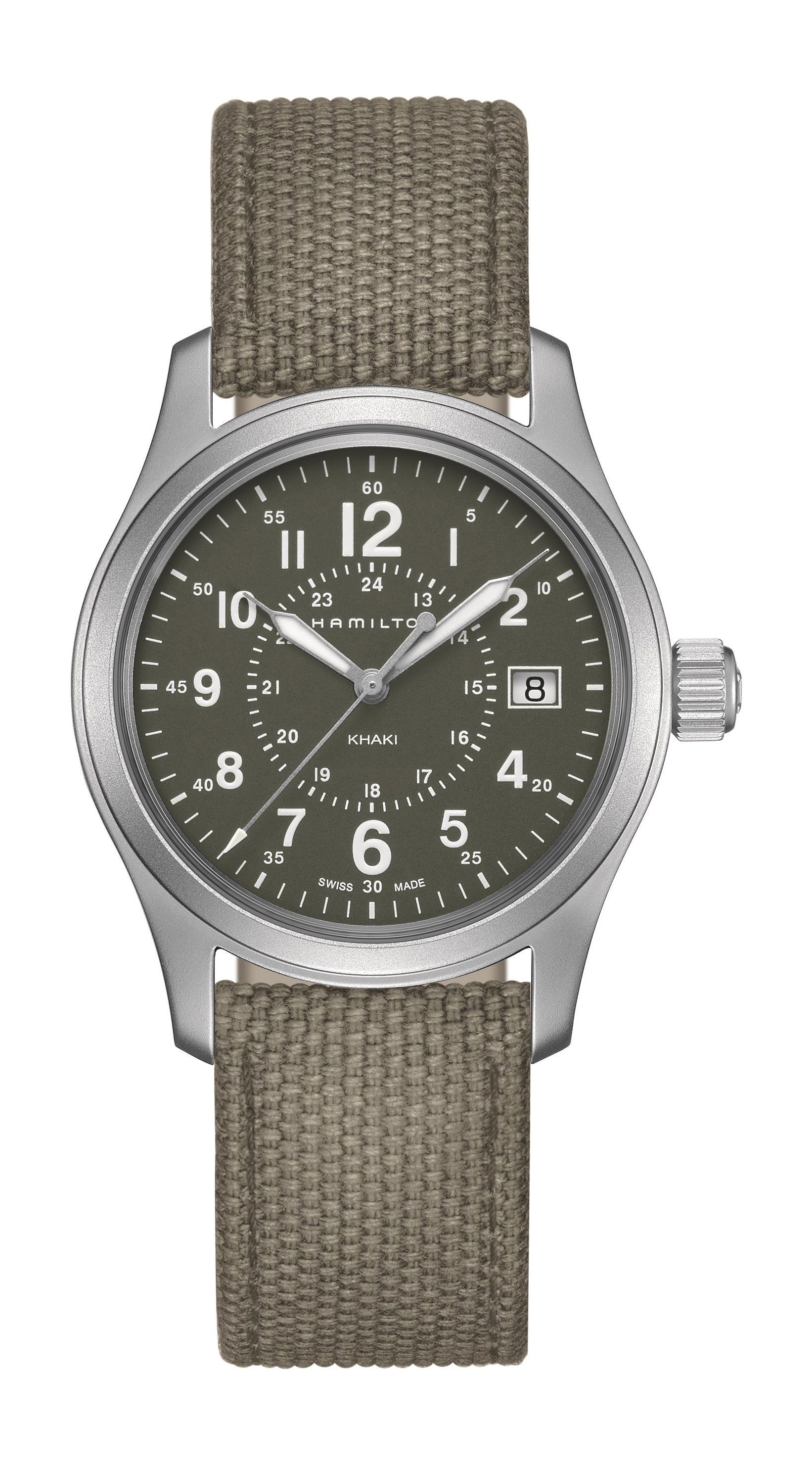 Hamilton Khaki Field Quartz 38mm luxury timepiece - detailed view