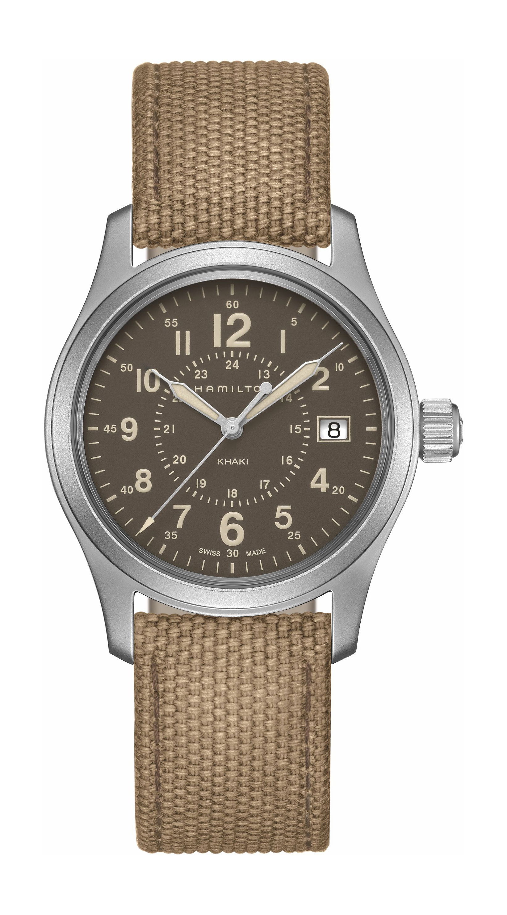 Hamilton Khaki Field Quartz 38mm luxury timepiece - detailed view