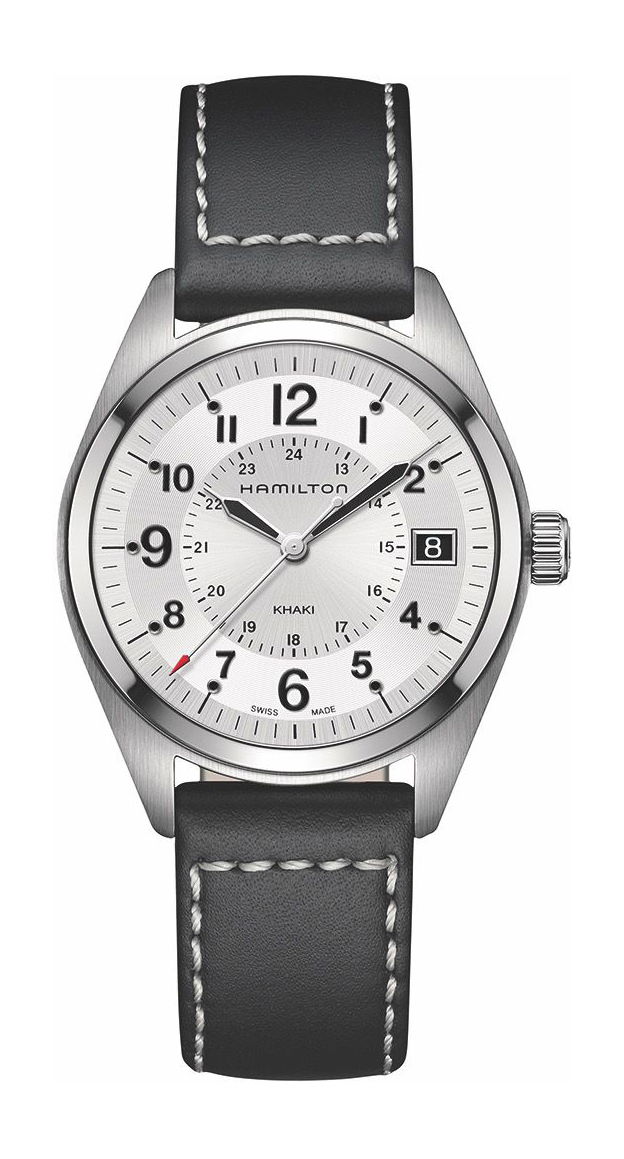 Hamilton Khaki Field Quartz 40mm luxury timepiece - detailed view