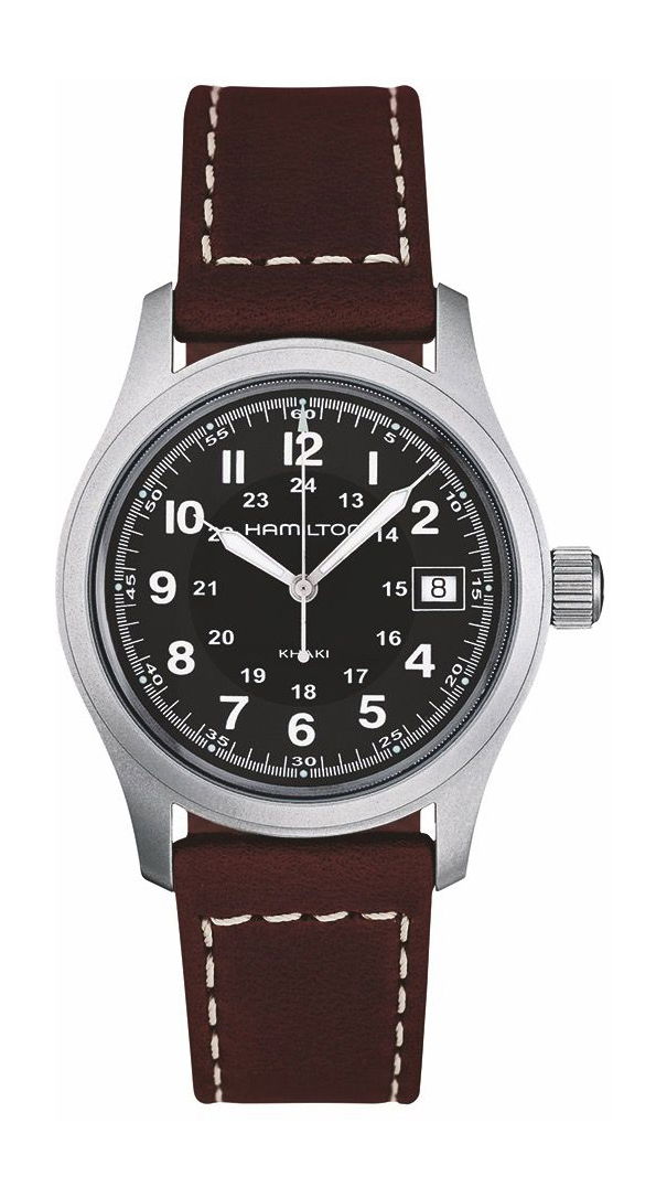 Hamilton Khaki Field Quartz luxury timepiece - detailed view