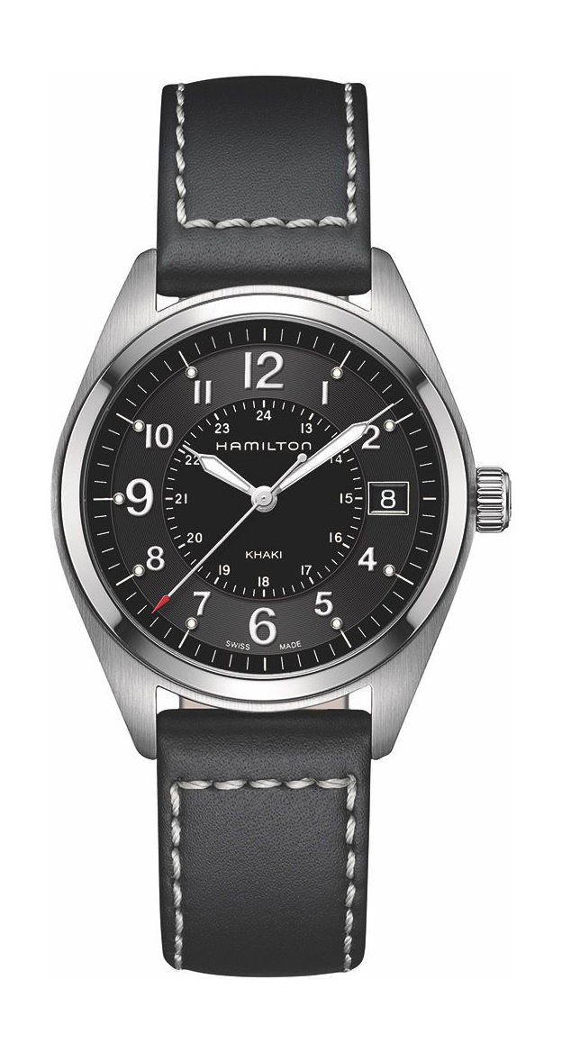 Hamilton Khaki Field Quartz 40 luxury timepiece - detailed view