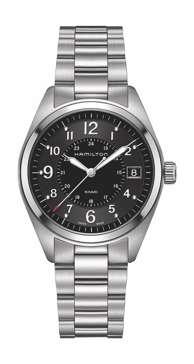 Hamilton Khaki Field Quartz 40 luxury timepiece - detailed view