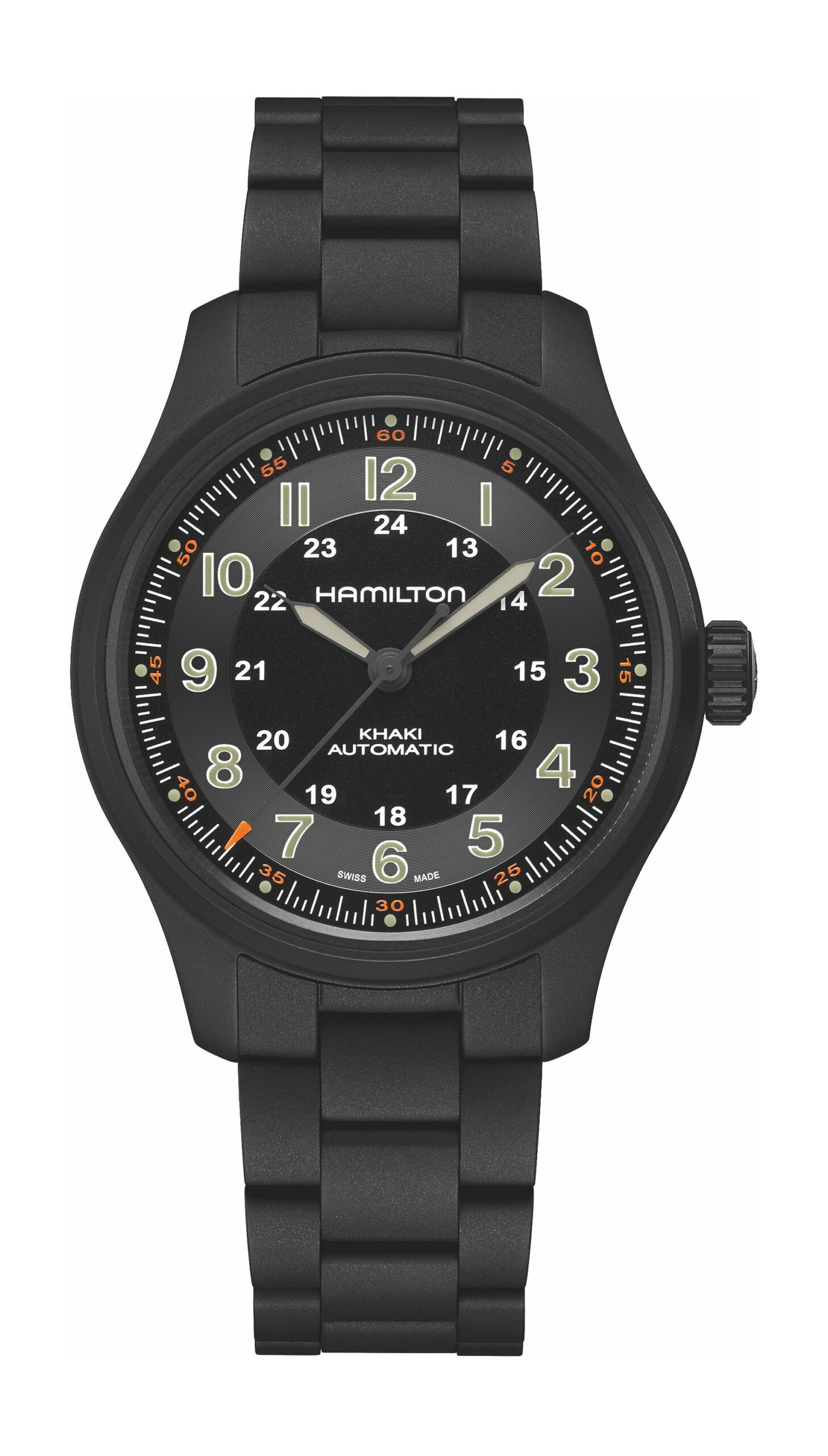Hamilton Khaki Field Titanium 42 luxury timepiece - detailed view