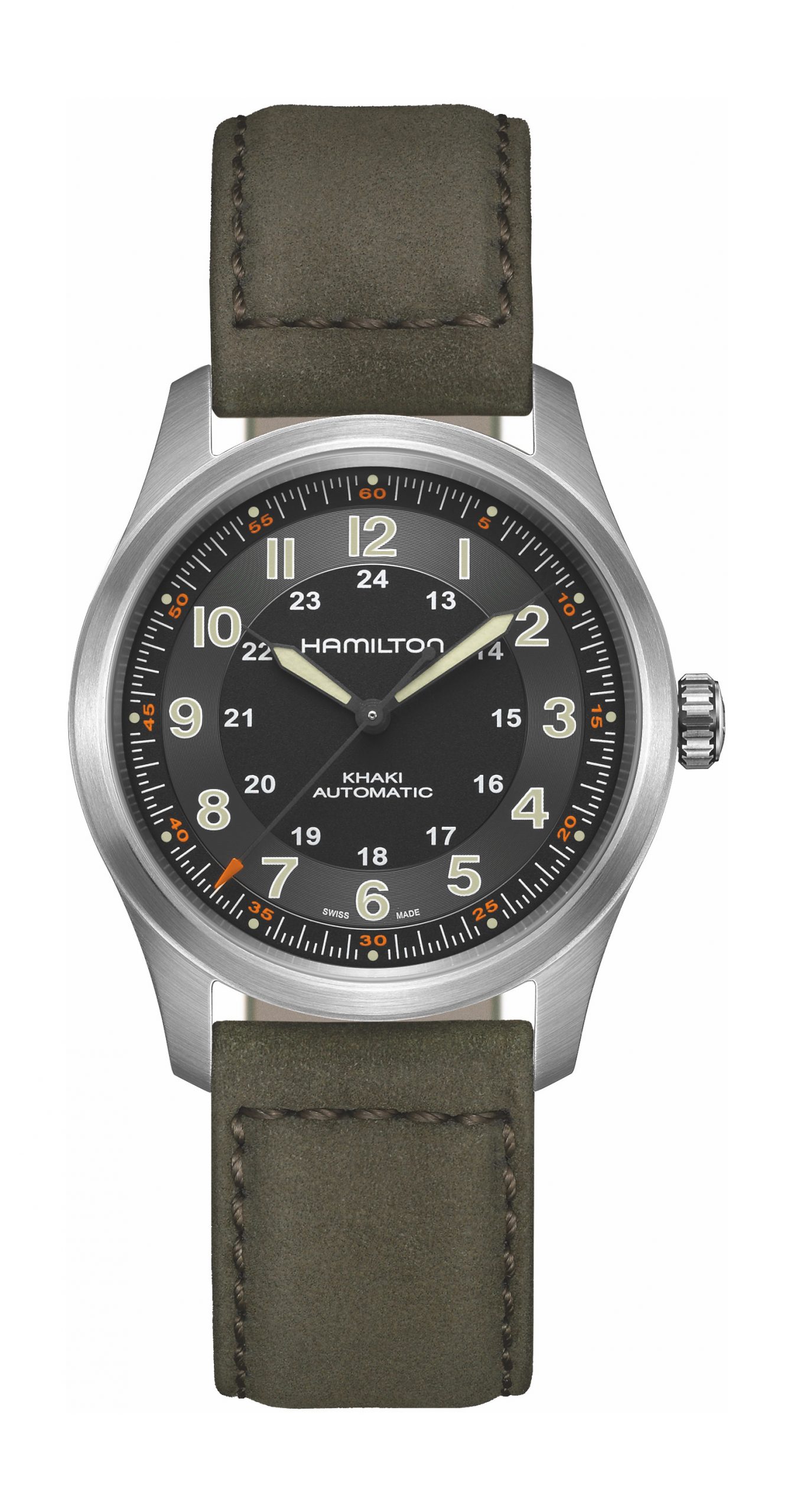 Hamilton Khaki Field Titanium Automatic luxury timepiece - detailed view