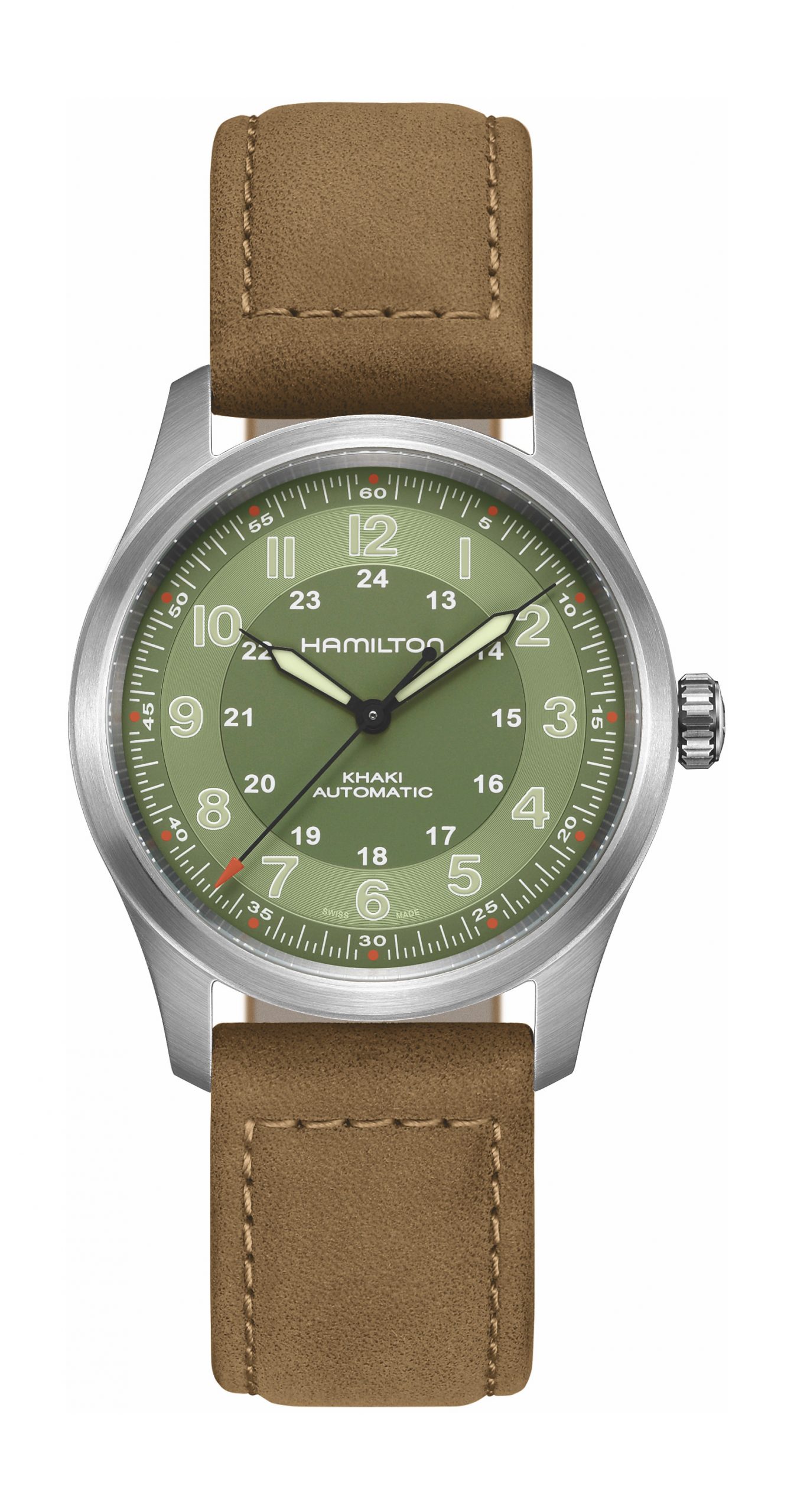 Hamilton Khaki Field Titanium Automatic luxury timepiece - detailed view