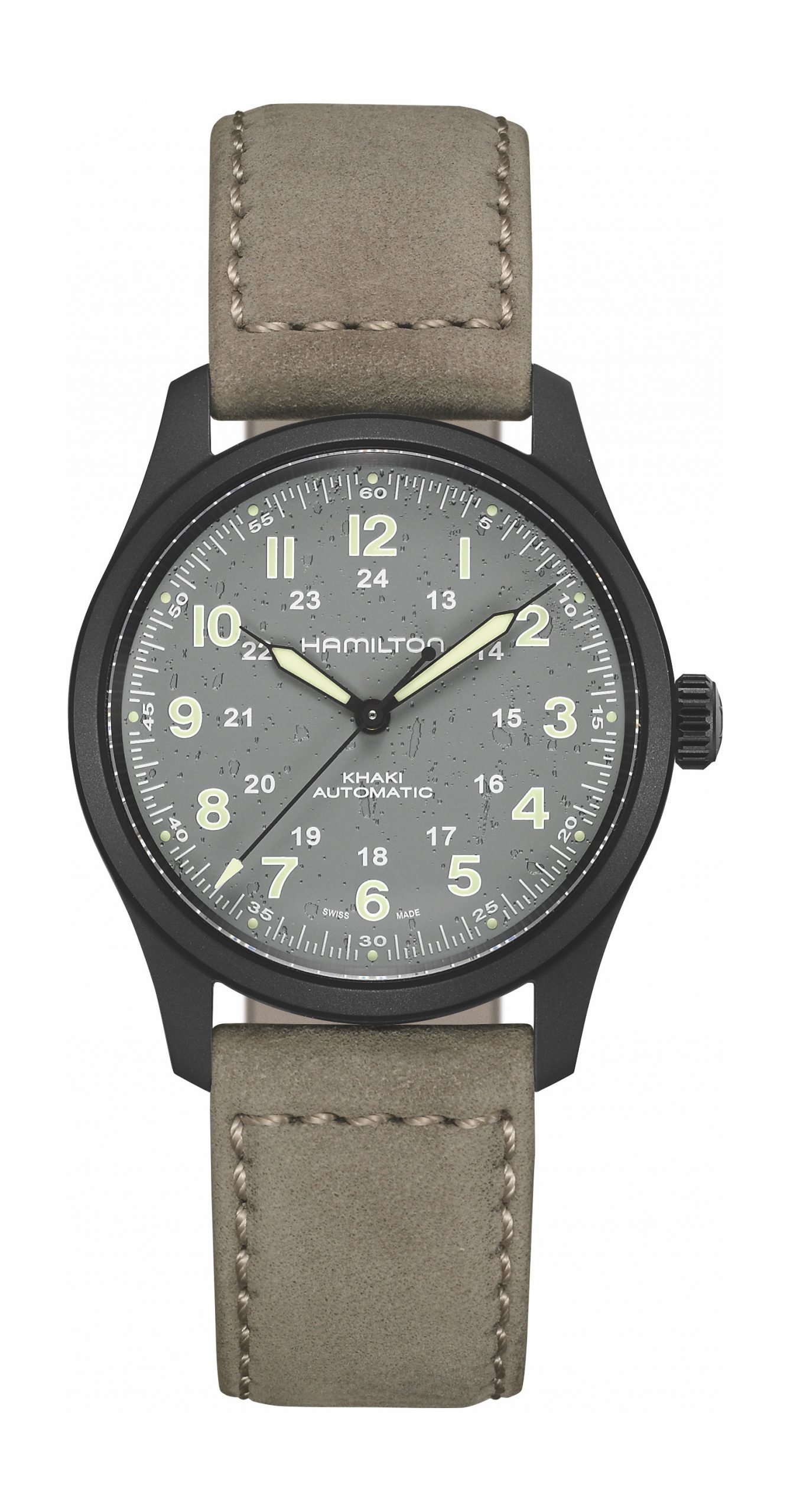 Hamilton Khaki Field Titanium Automatic luxury timepiece - detailed view