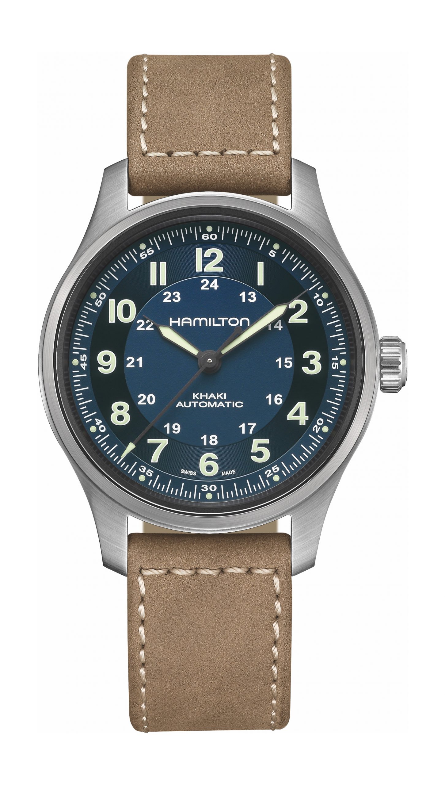 Hamilton Khaki Field Titanium Automatic luxury timepiece - detailed view