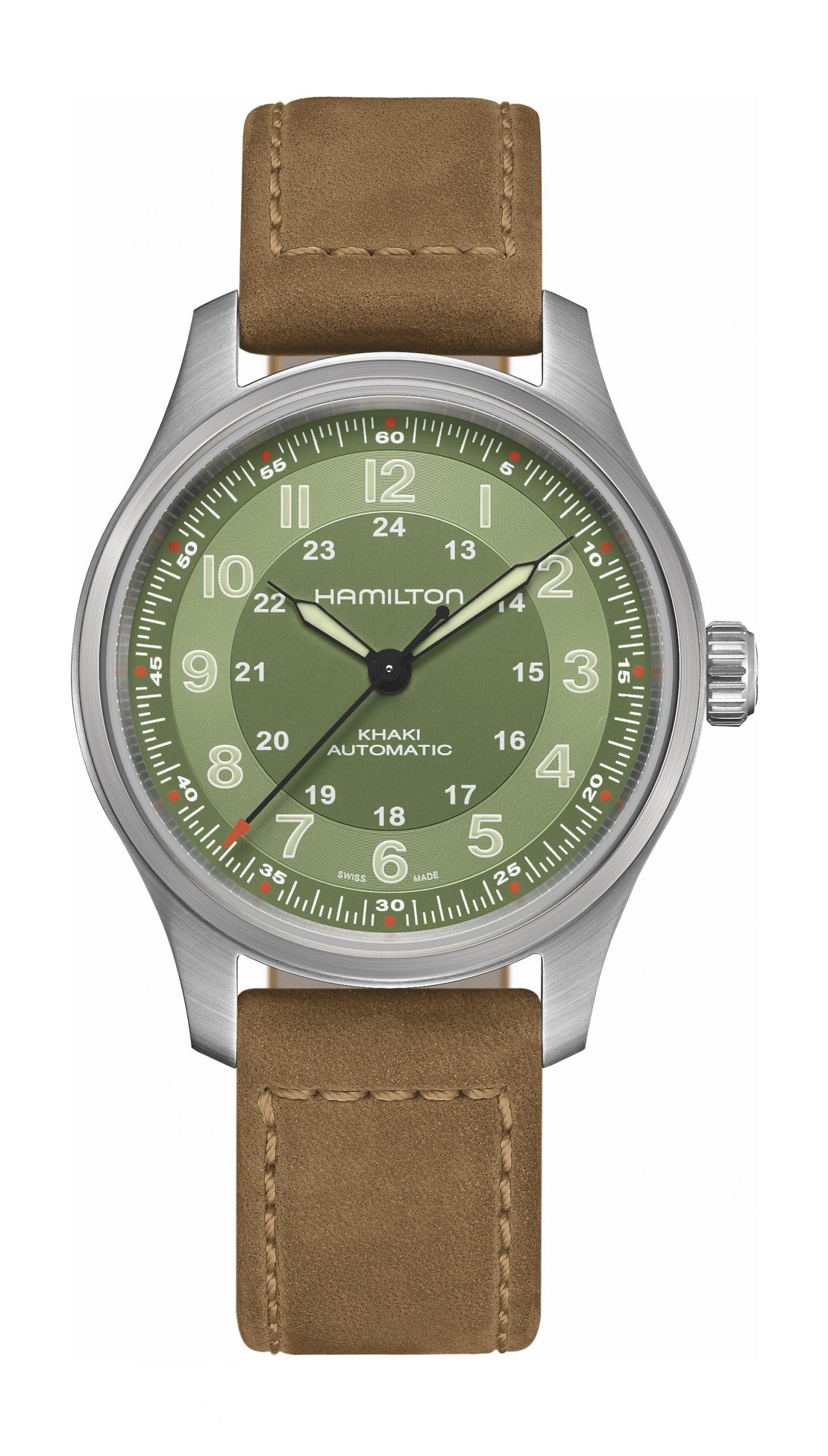 Hamilton Khaki Field Titanium Automatic luxury timepiece - detailed view