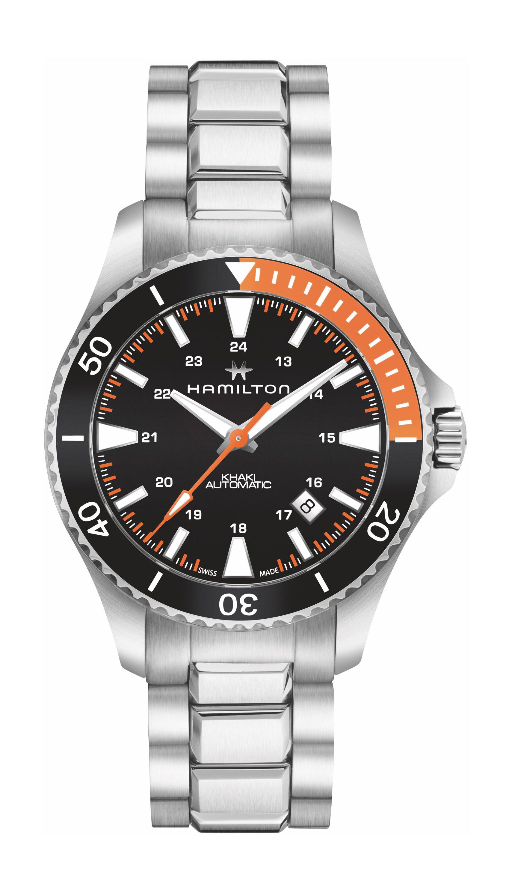 Hamilton Khaki Navy Khaki Scuba Auto 40 mm luxury timepiece - detailed view