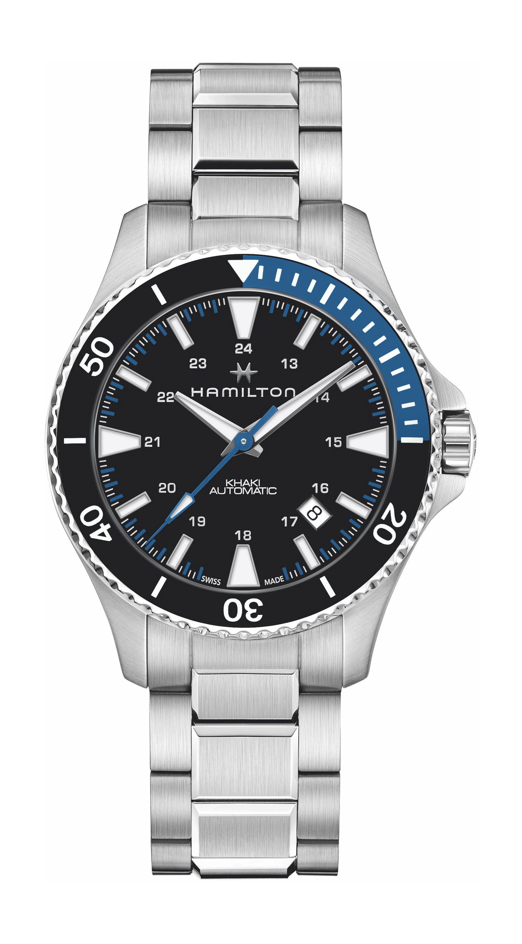 Hamilton Khaki Navy Khaki Scuba Auto 40 mm luxury timepiece - detailed view