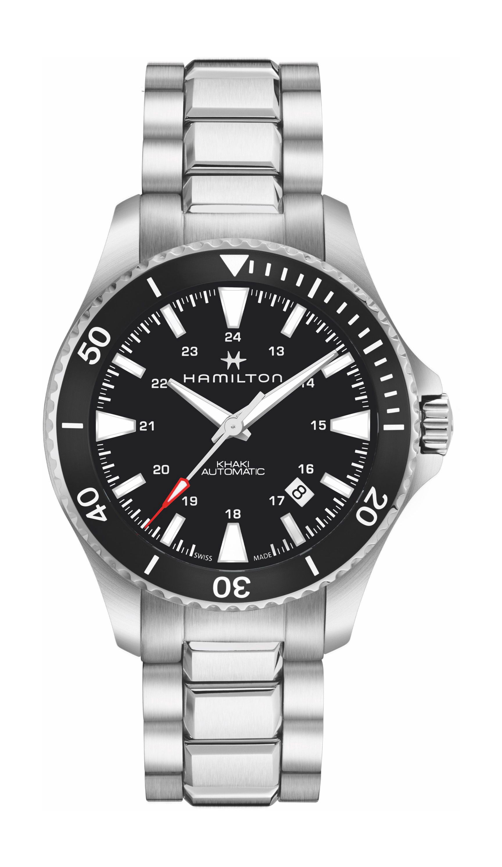 Hamilton Khaki Navy Khaki Scuba Auto 40 mm luxury timepiece - detailed view