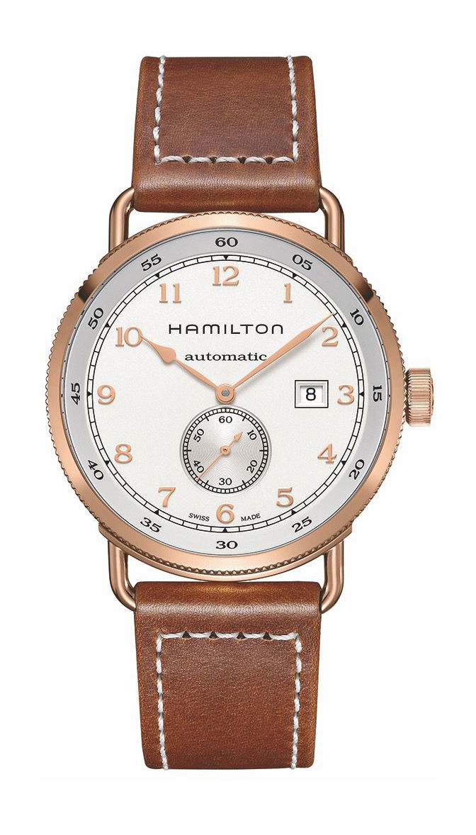 Hamilton Khaki Navy Pioneer Small Second Auto luxury timepiece - detailed view