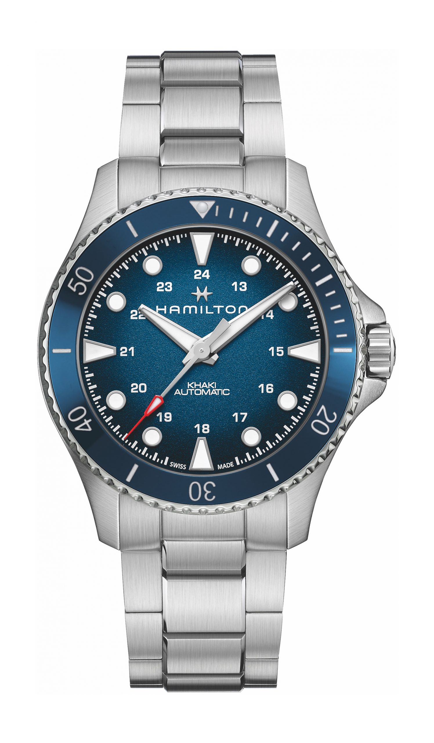 Hamilton Khaki Navy Scuba Automatic luxury timepiece - detailed view
