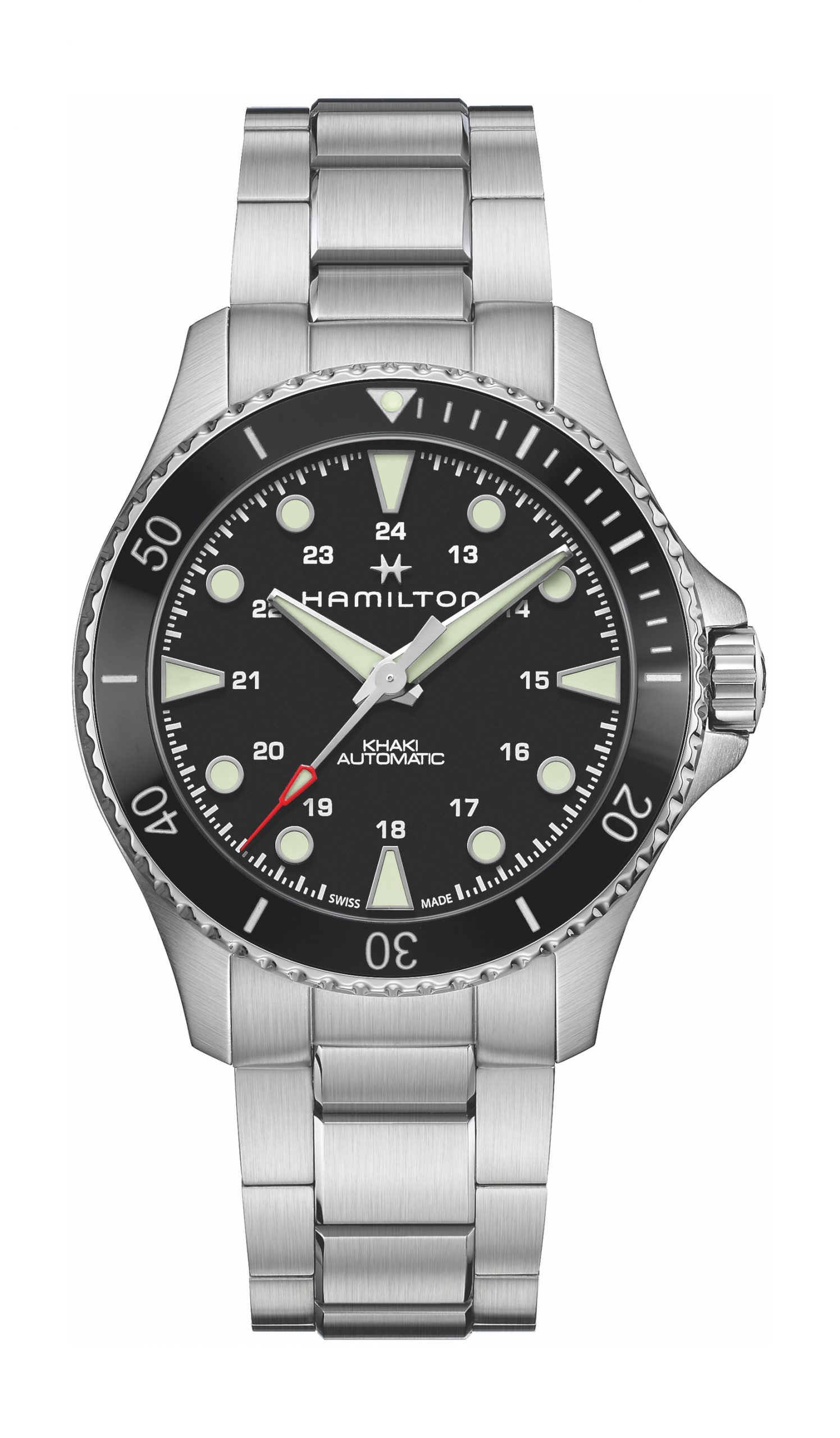 Hamilton Khaki Navy Scuba Automatic luxury timepiece - detailed view