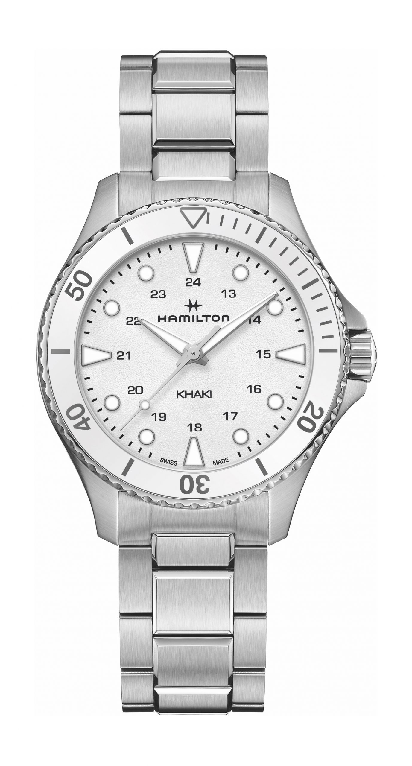 Hamilton Khaki Navy Scuba luxury timepiece - detailed view