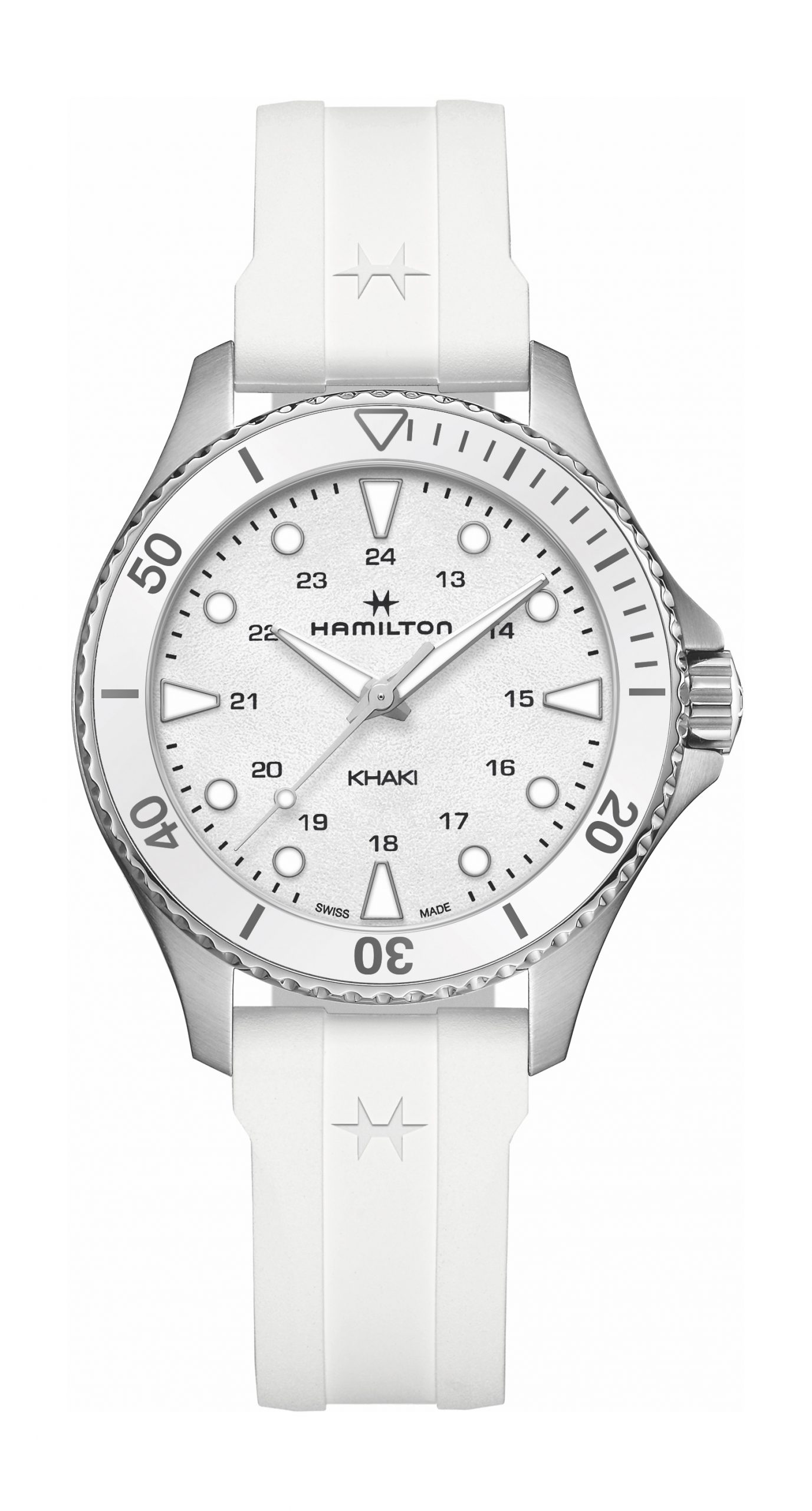 Hamilton Khaki Navy Scuba luxury timepiece - detailed view