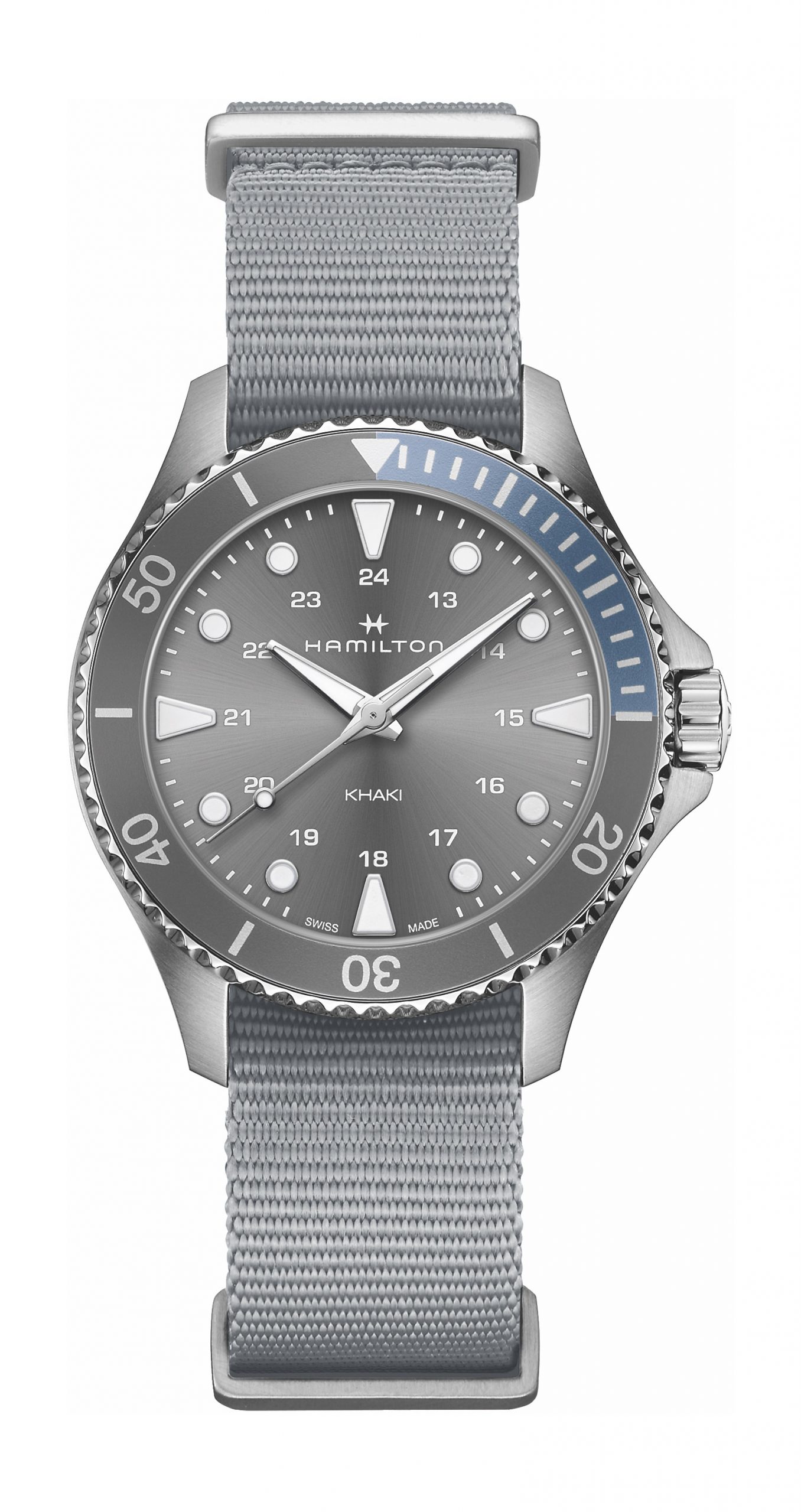 Hamilton Khaki Navy Scuba Quartz luxury timepiece - detailed view