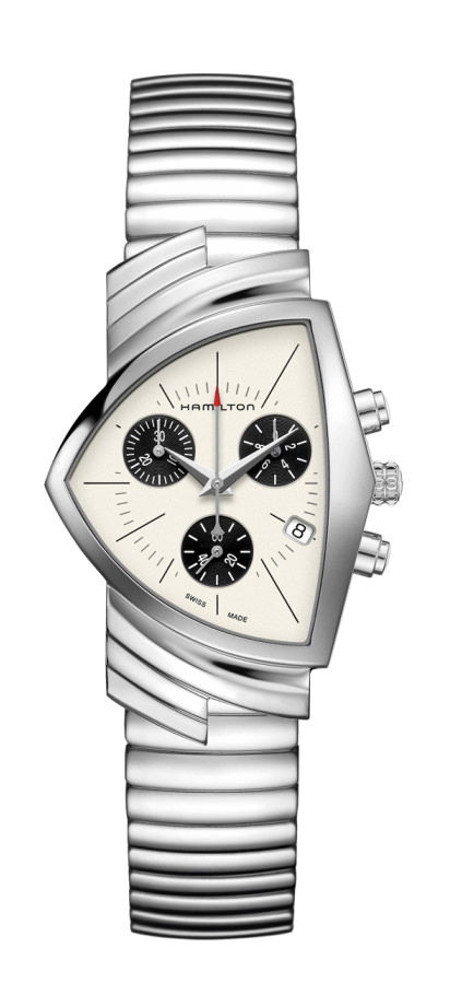 Hamilton Ventura Chrono Quartz luxury timepiece - detailed view