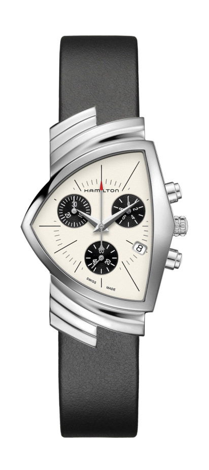 Hamilton Ventura Chrono Quartz luxury timepiece - detailed view