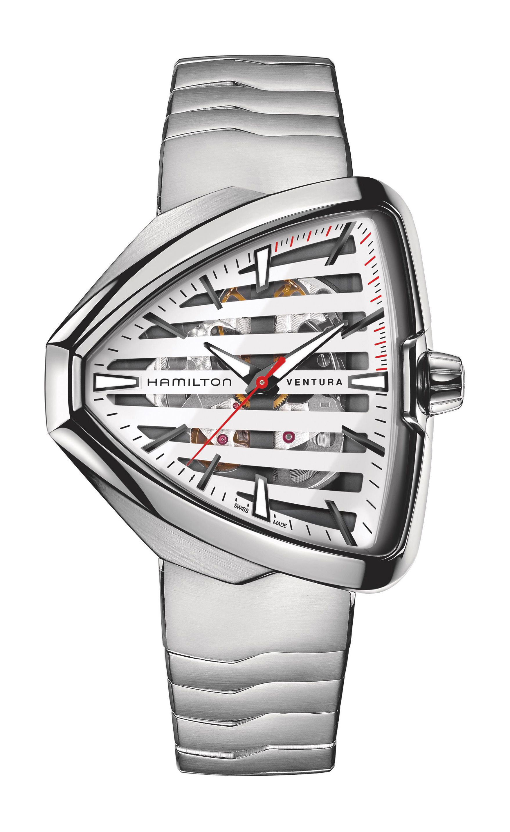 Hamilton Ventura Elvis80 Skeleton Auto luxury timepiece - detailed view