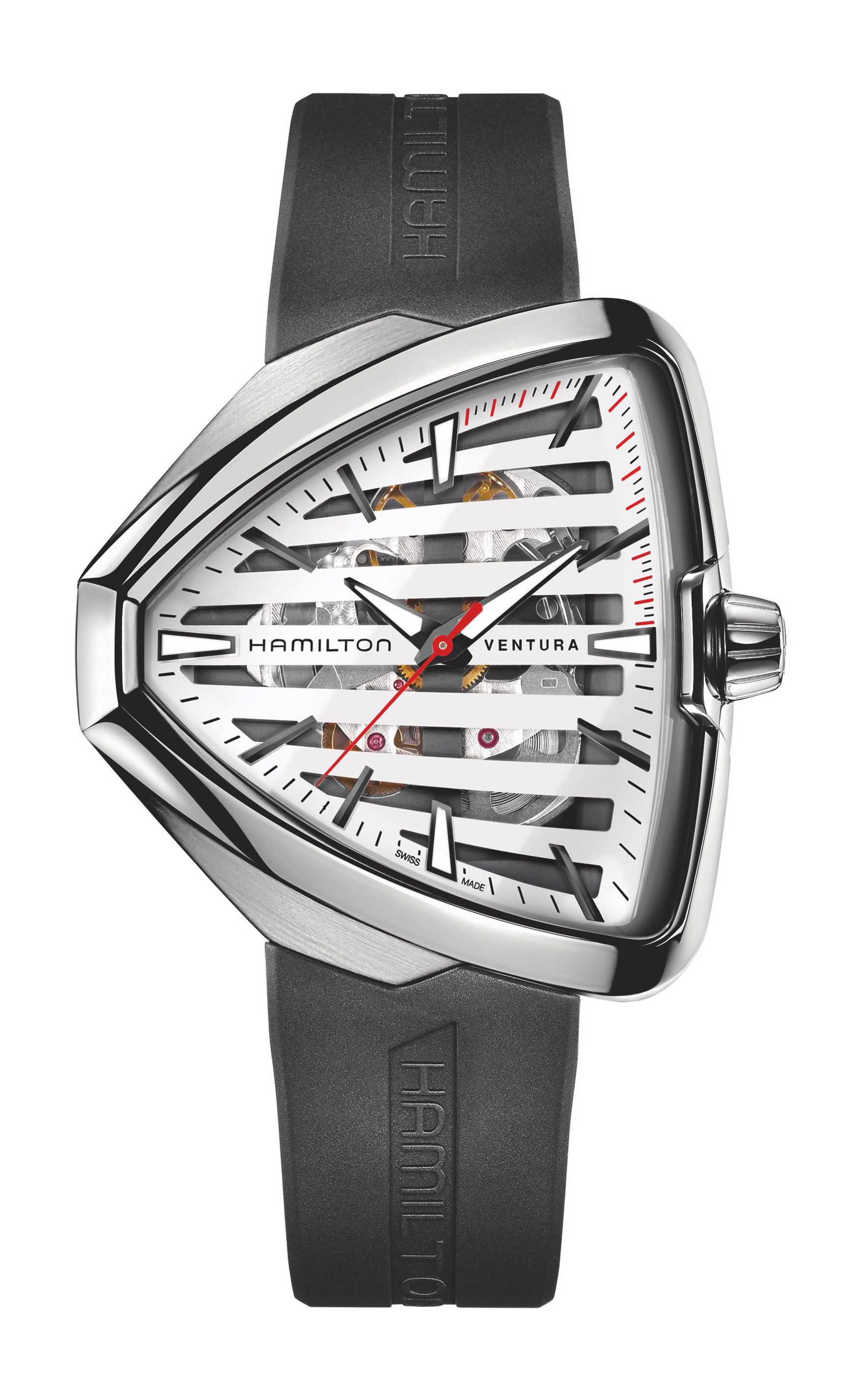 Hamilton Ventura Elvis80 Skeleton Auto luxury timepiece - detailed view