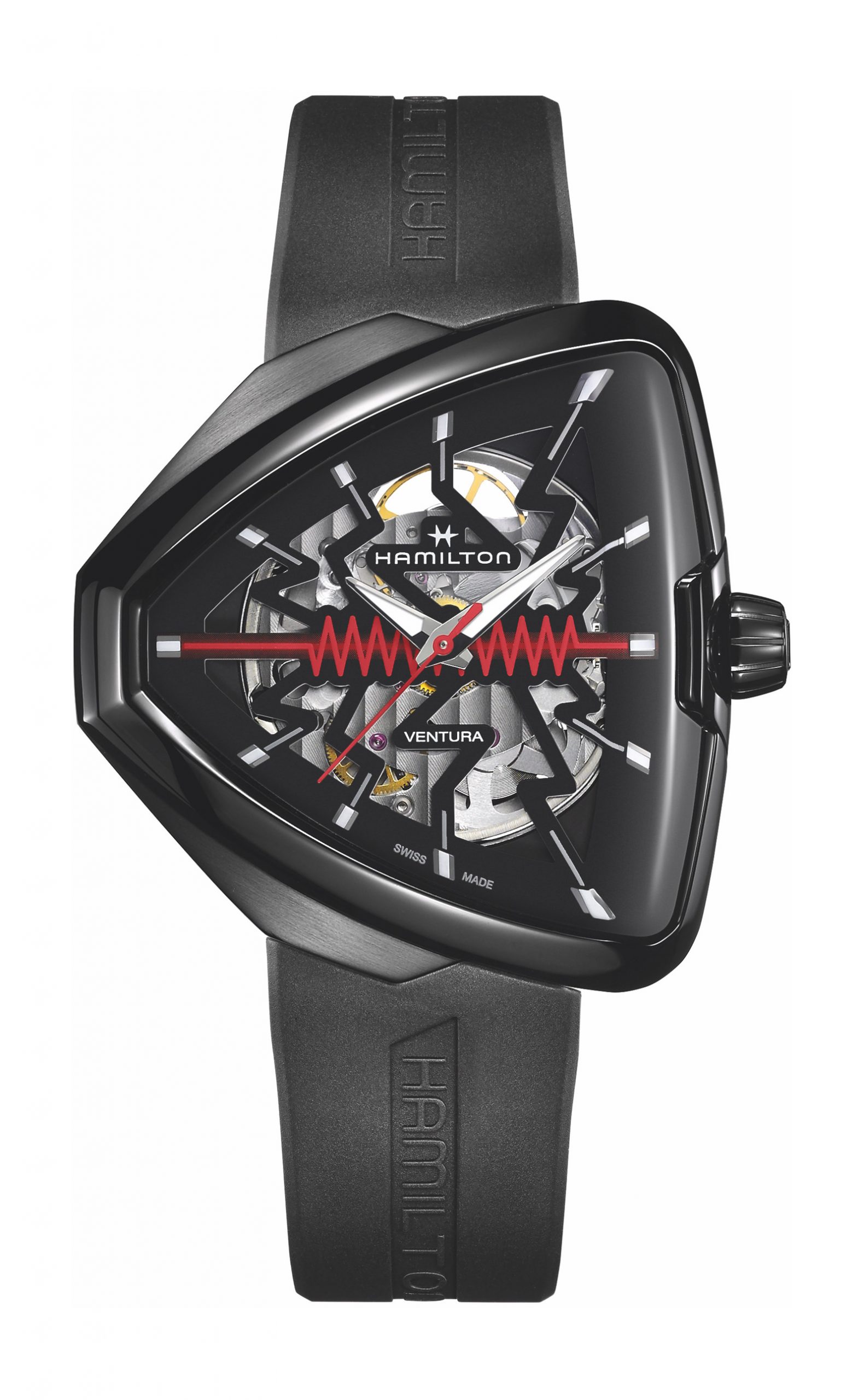 Hamilton Ventura Elvis80 Skeleton luxury timepiece - detailed view