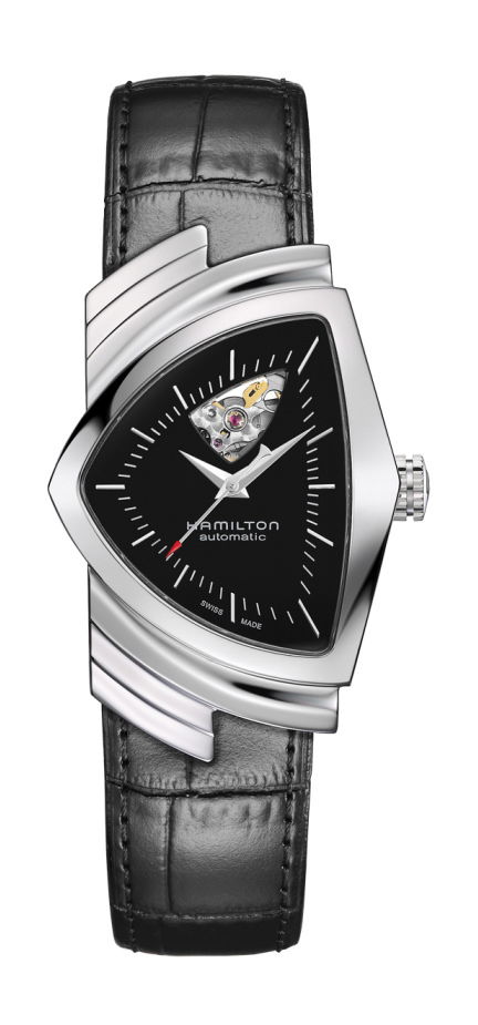 Hamilton Ventura Open Heart Auto luxury timepiece - detailed view